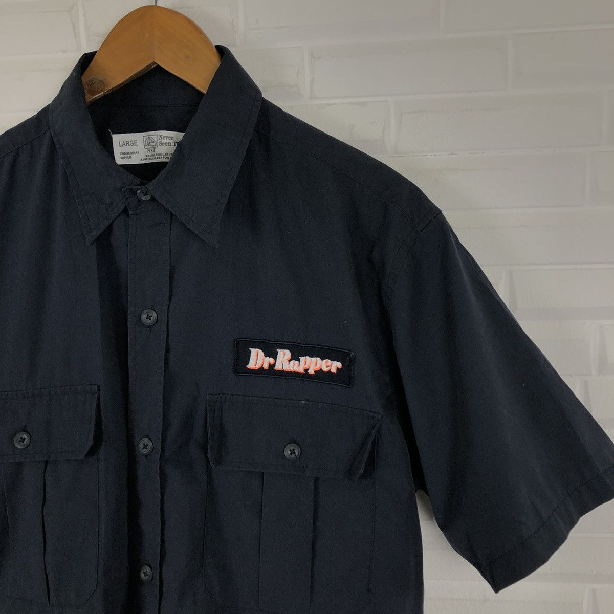 Japanese Brand DR RAPPER WORKER SHIRT BUTTON UPS RARE DESIGN Size US L / EU 52-54 / 3 - 5 Thumbnail