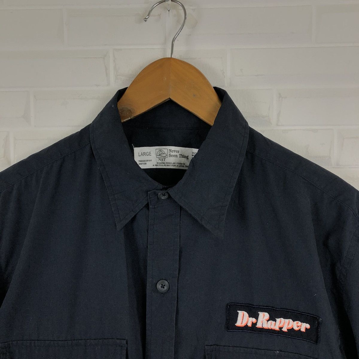 Japanese Brand DR RAPPER WORKER SHIRT BUTTON UPS RARE DESIGN Size US L / EU 52-54 / 3 - 7 Thumbnail