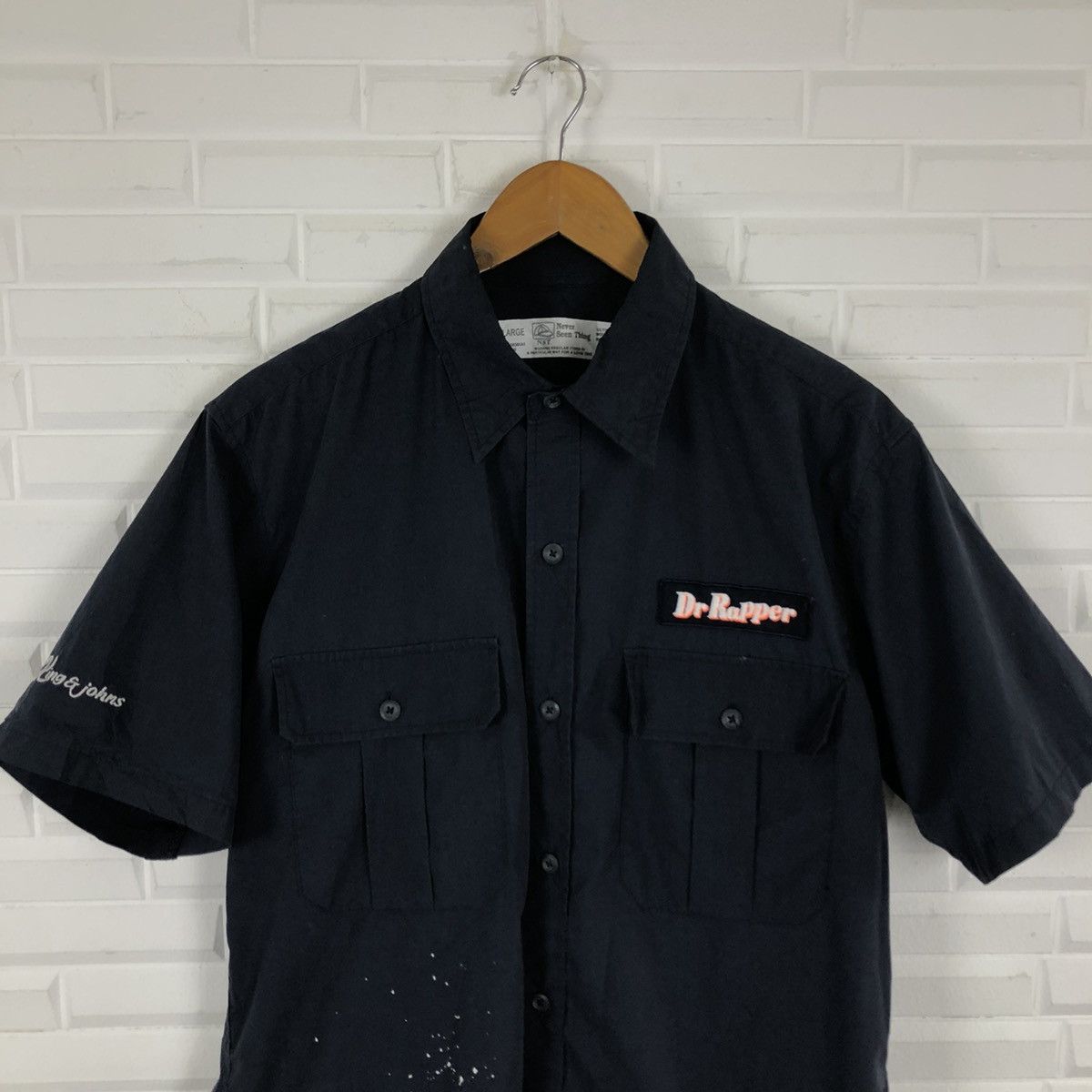 Japanese Brand DR RAPPER WORKER SHIRT BUTTON UPS RARE DESIGN Size US L / EU 52-54 / 3 - 2 Thumbnail