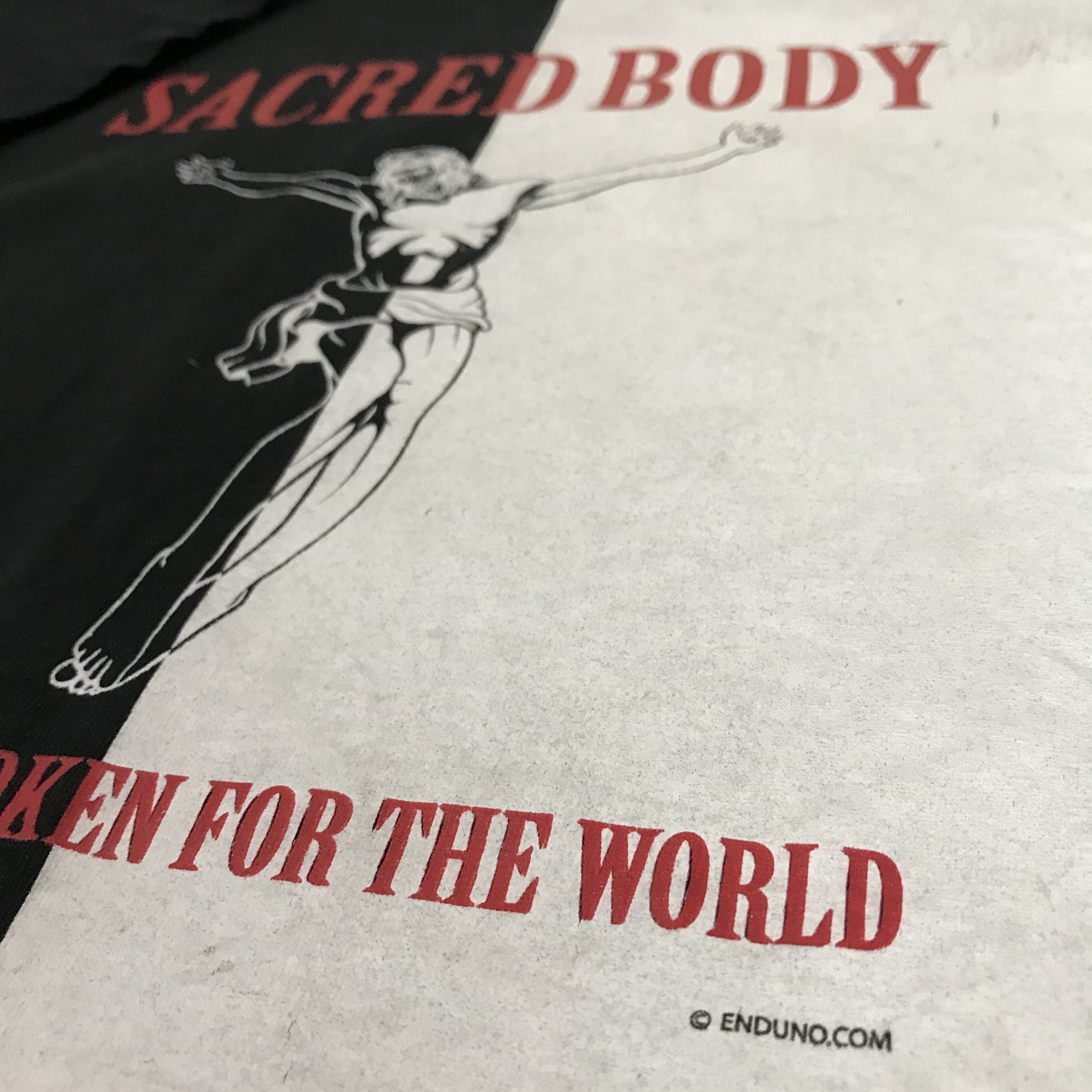Vintage Vintage Y2K Jesus Sacred Body God Jesus Holy Bible Tee XL Size US XL / EU 56 / 4 - 3 Thumbnail