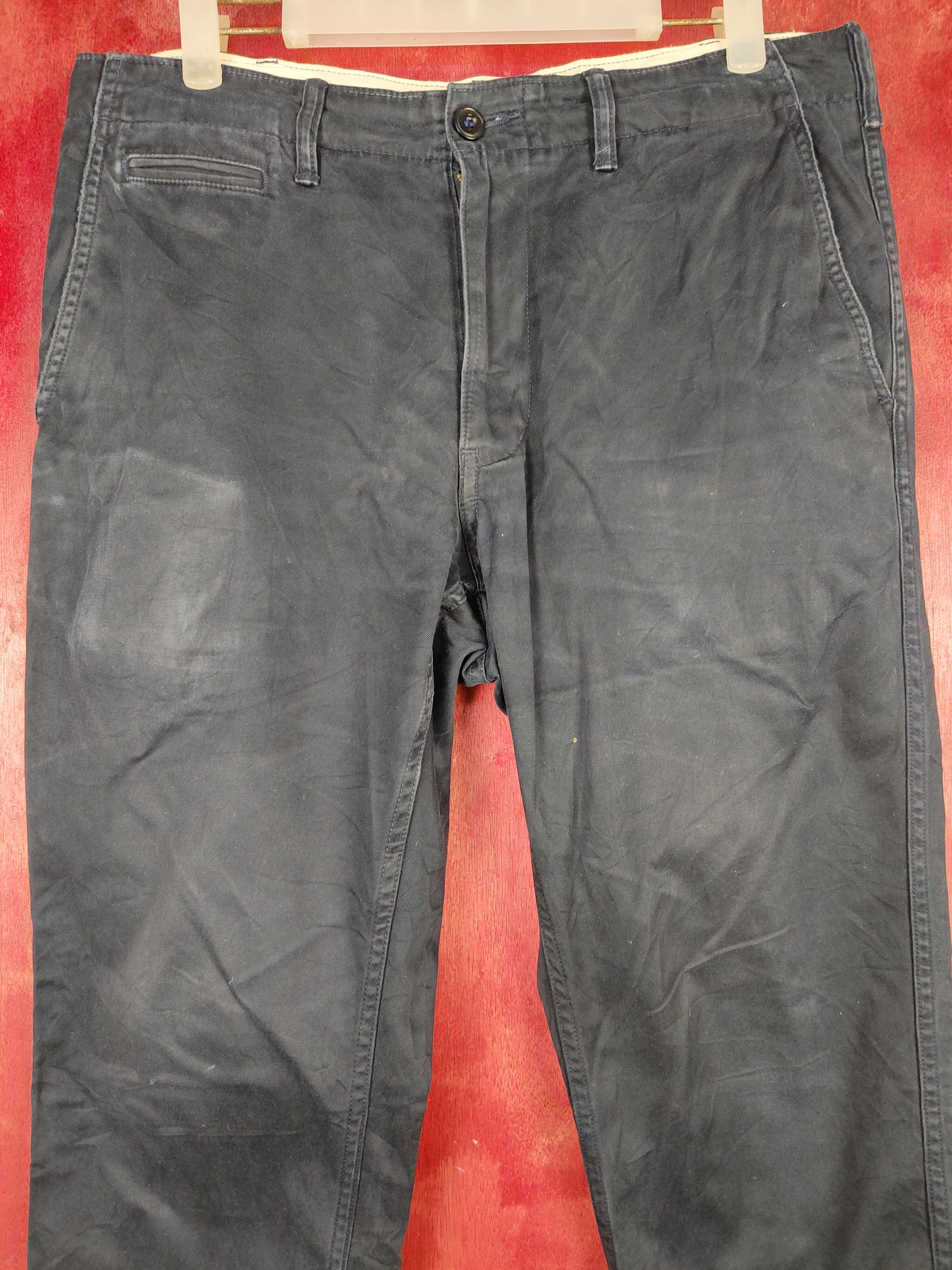 Japanese Brand × Uniqlo Uniqlo Black faded Casual Pants #S773 Size US 32 / EU 48 - 2 Thumbnail
