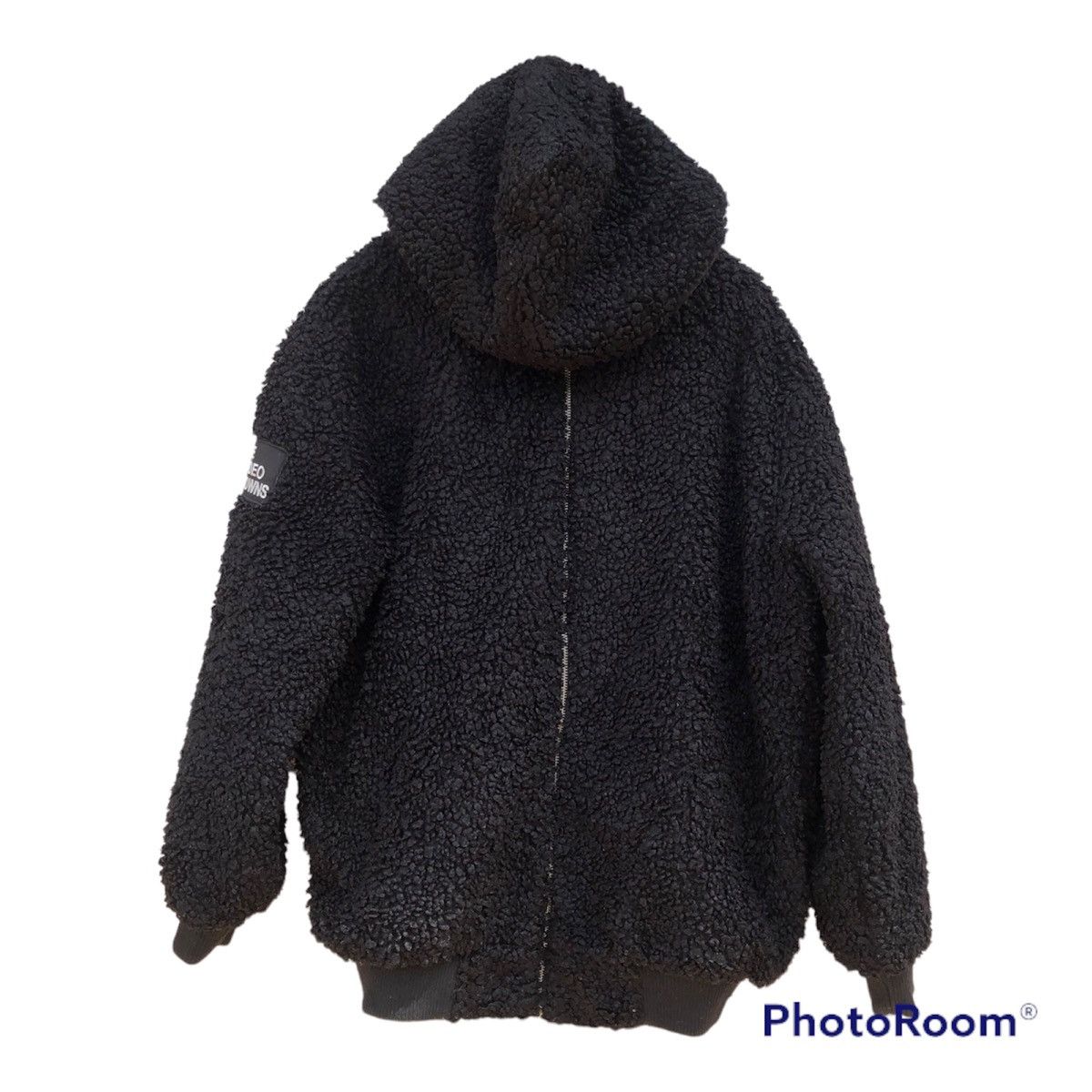 image of Rcwb Rodeo Crowns Cherpa Jacket Hoodie in Black, Men's (Size Large)