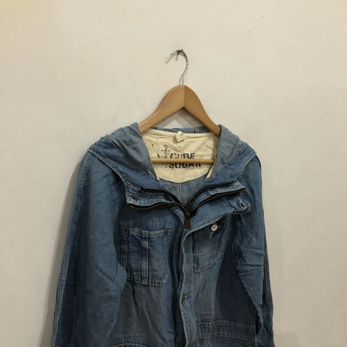 Japanese Brand Denim Parka Jacket Cube Sugar Size US M / EU 48-50 / 2 - 4 Thumbnail