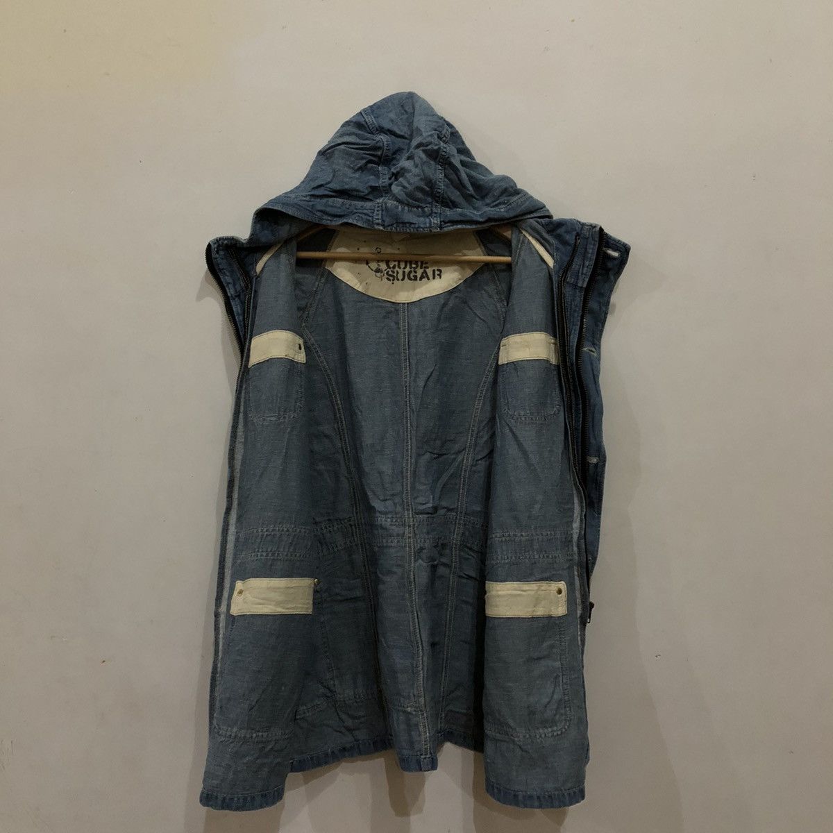 Japanese Brand Denim Parka Jacket Cube Sugar Size US M / EU 48-50 / 2 - 12 Thumbnail