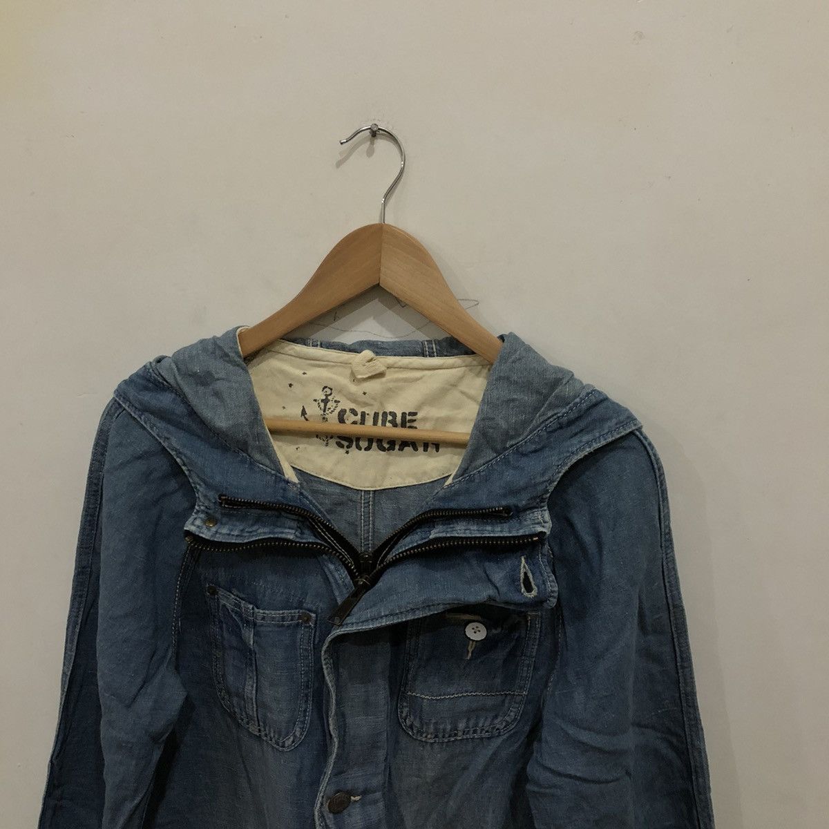 Japanese Brand Denim Parka Jacket Cube Sugar Size US M / EU 48-50 / 2 - 3 Thumbnail