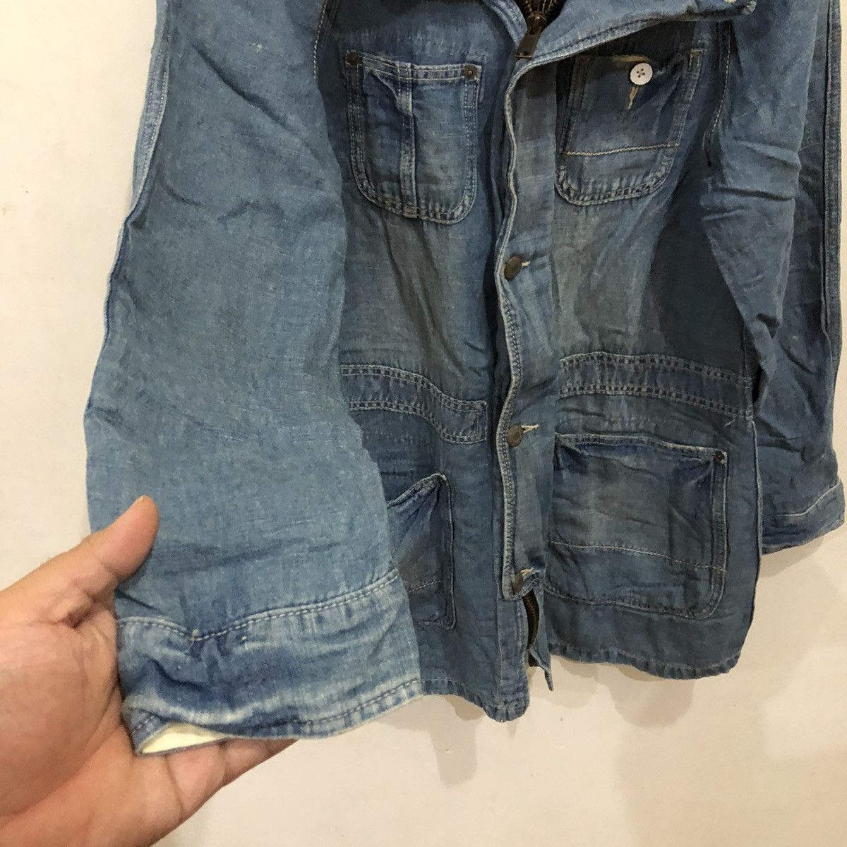 Japanese Brand Denim Parka Jacket Cube Sugar Size US M / EU 48-50 / 2 - 5 Thumbnail