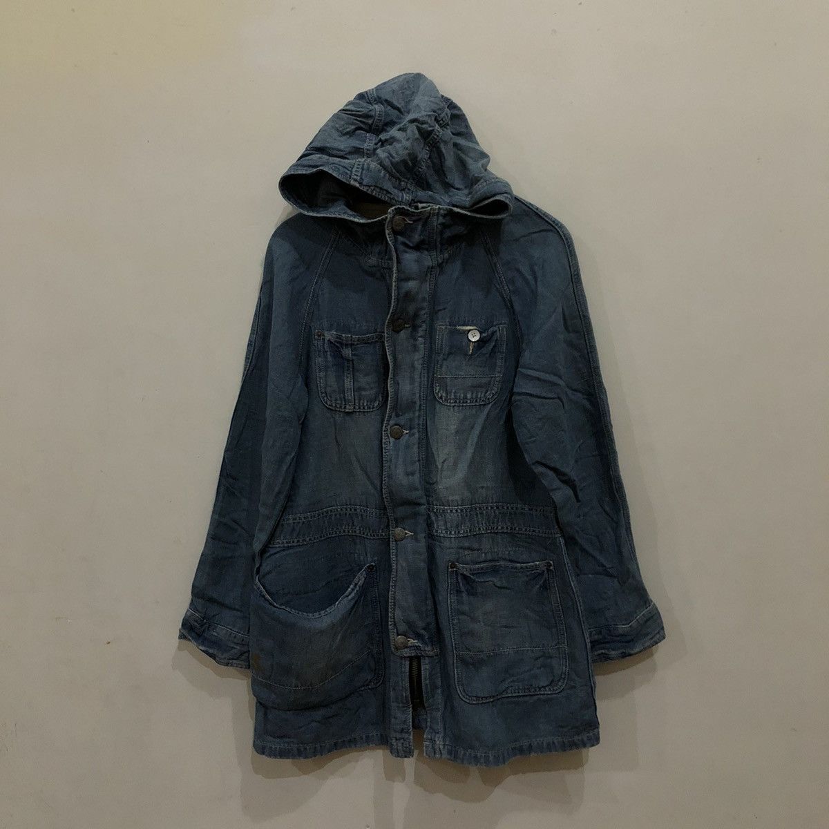 Japanese Brand Denim Parka Jacket Cube Sugar Size US M / EU 48-50 / 2 - 11 Thumbnail