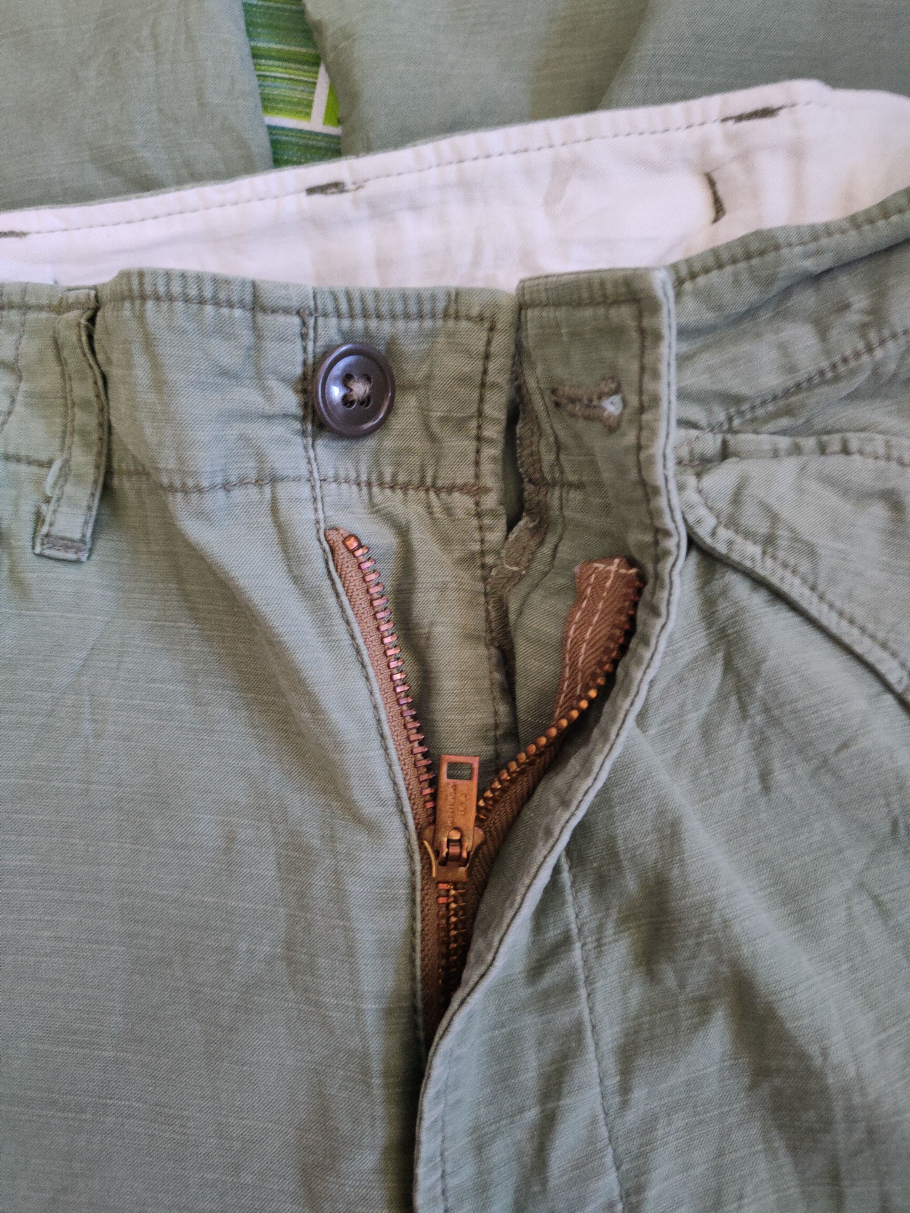 Japanese Brand Japan vintage ripped Light Green Tactical Cargo Pants #S724 Size US 28 / EU 44 - 13 Thumbnail