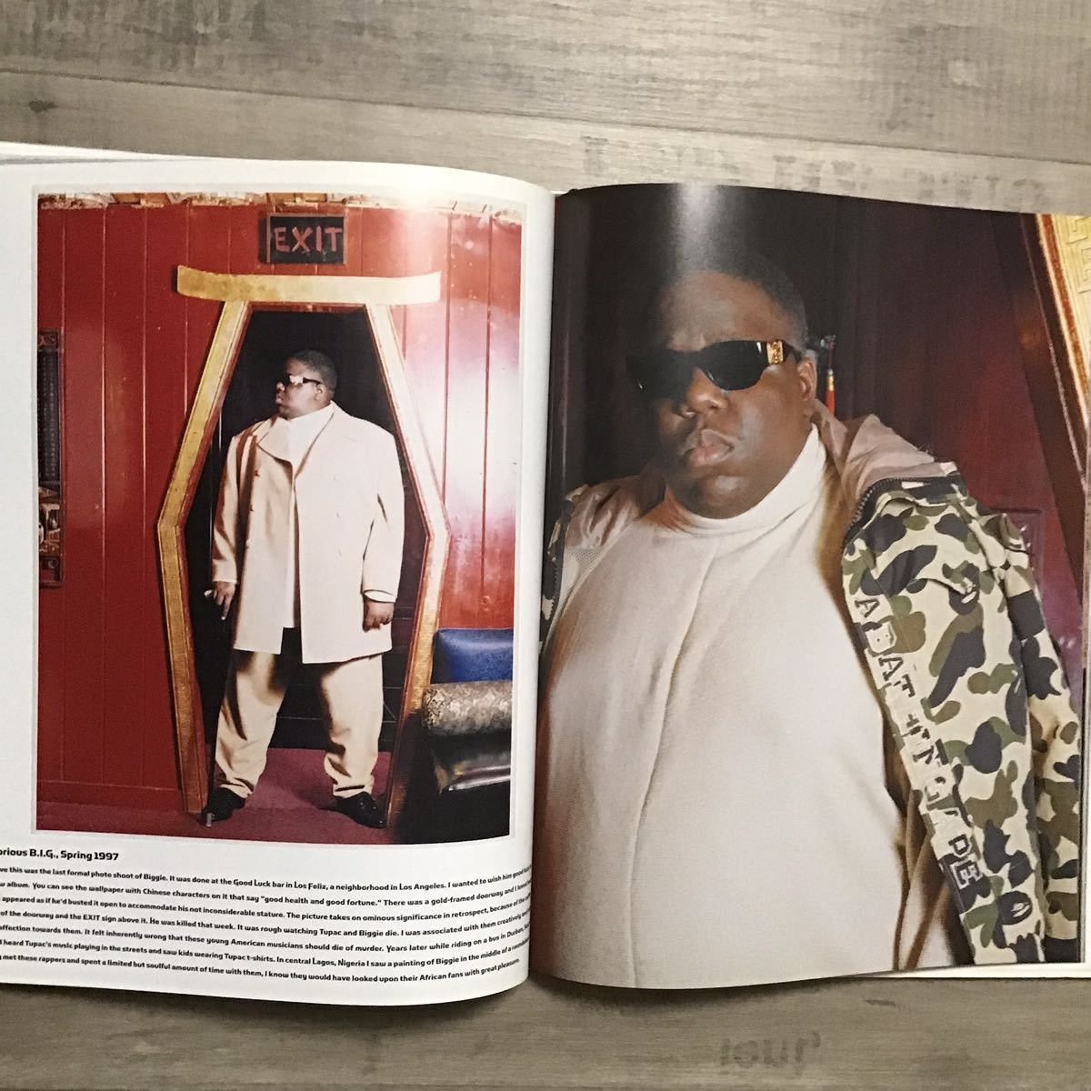 Bape × Futura BAPE Shawn Mortensen Photo Book 2PAC Futura Biggie Size ONE SIZE - 3 Thumbnail