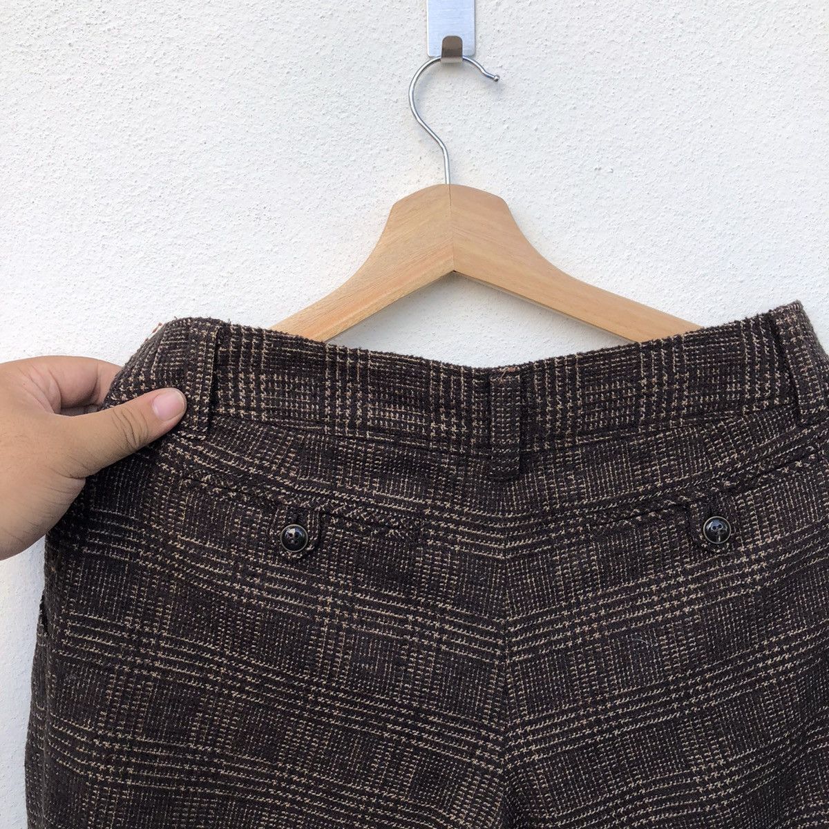 Japanese Brand COUP DE CHANCE WOOL SHORT PANTS NICE DESIGN Size US 30 / EU 46 - 8 Thumbnail