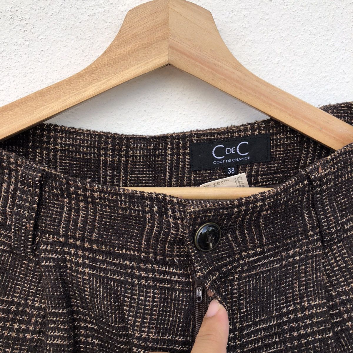 Japanese Brand COUP DE CHANCE WOOL SHORT PANTS NICE DESIGN Size US 30 / EU 46 - 9 Thumbnail