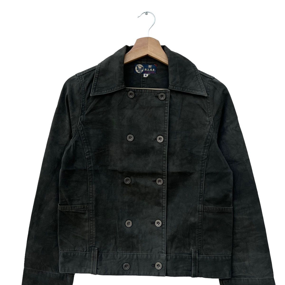Japanese Brand VINTAGE HIKORY CHORE JACKET BLUE BLUE JAPAN Size US S / EU 44-46 / 1 - 3 Thumbnail