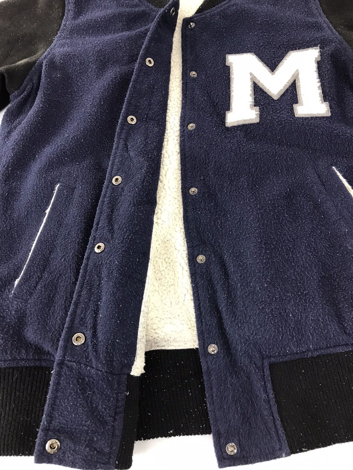Japanese Brand Vintage Heather Simple Varsity Jacket Woll Quilted Inner Size US M / EU 48-50 / 2 - 7 Thumbnail