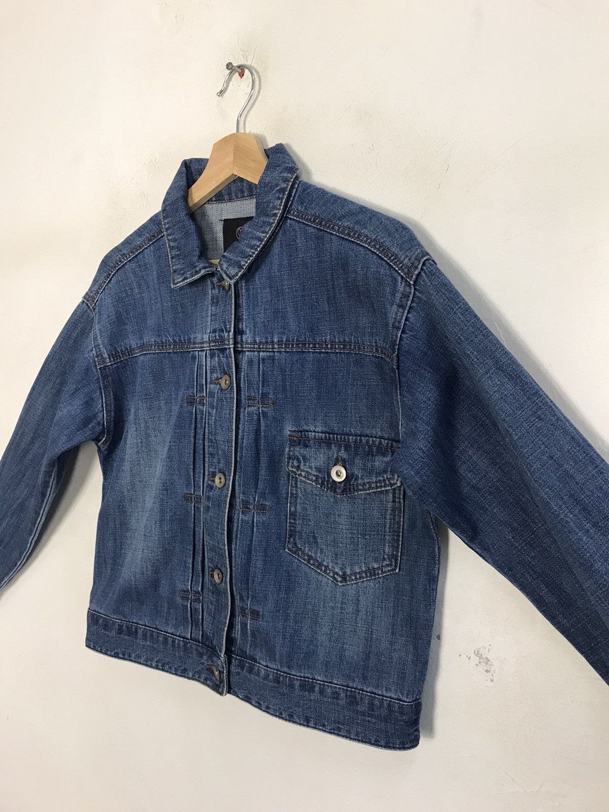 Japanese Brand × Vintage Vintage W Closet Jacket Jeans Singgle Pocket Button Up Style Size US M / EU 48-50 / 2 - 4 Thumbnail