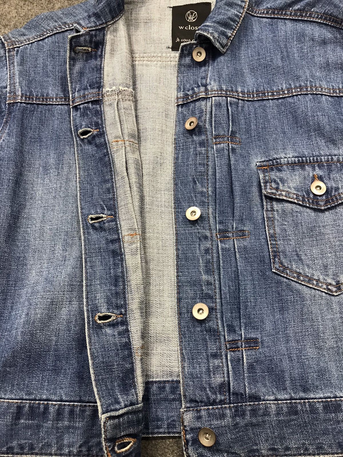 Japanese Brand × Vintage Vintage W Closet Jacket Jeans Singgle Pocket Button Up Style Size US M / EU 48-50 / 2 - 6 Thumbnail