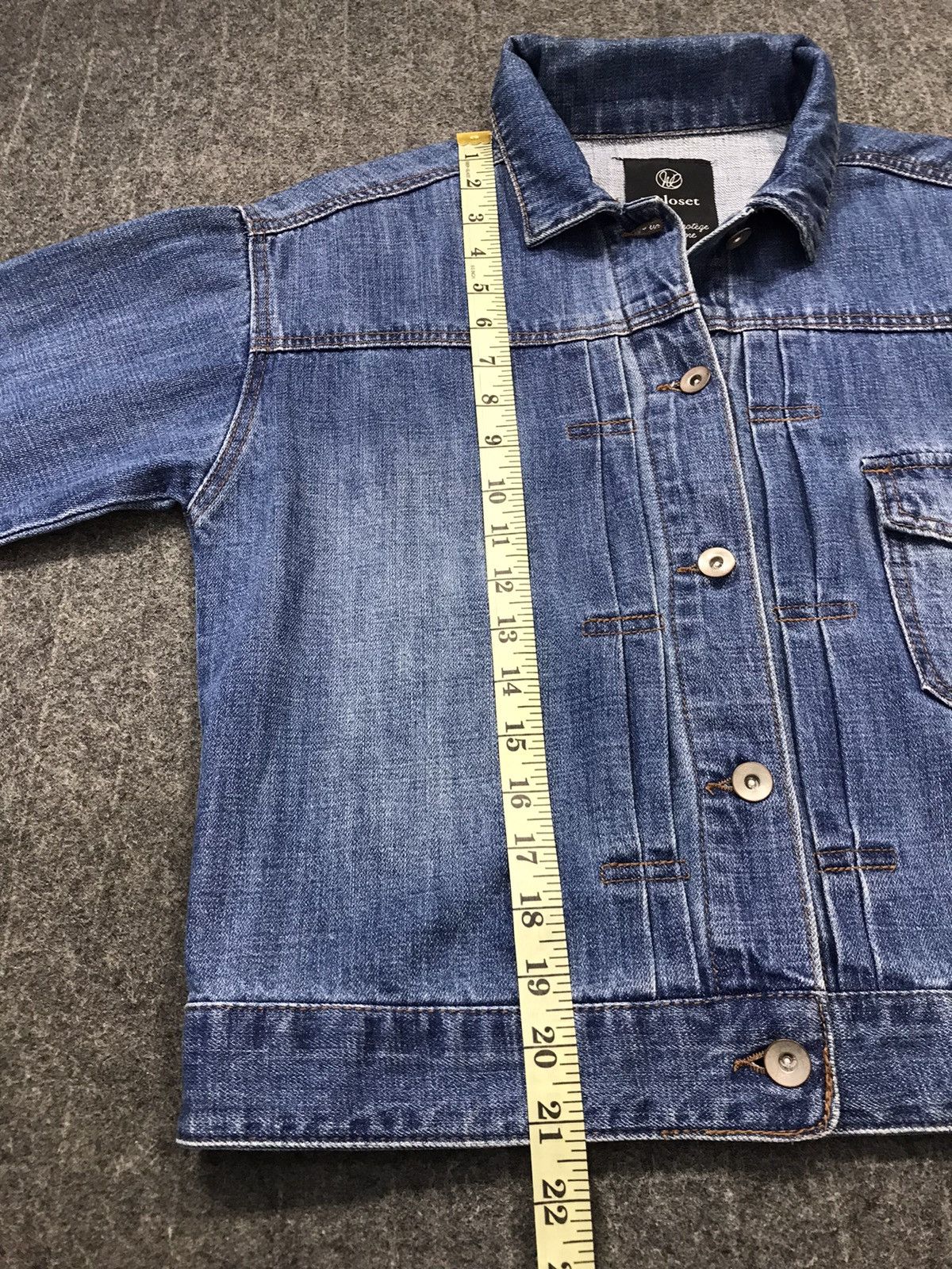 Japanese Brand × Vintage Vintage W Closet Jacket Jeans Singgle Pocket Button Up Style Size US M / EU 48-50 / 2 - 12 Thumbnail