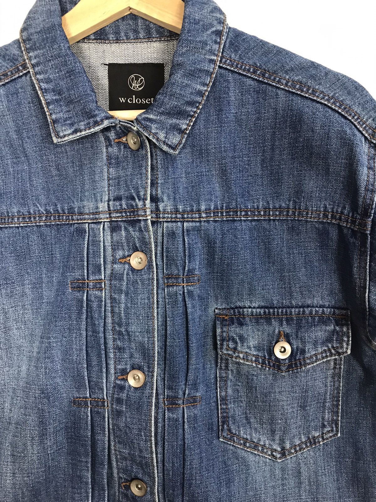 Japanese Brand × Vintage Vintage W Closet Jacket Jeans Singgle Pocket Button Up Style Size US M / EU 48-50 / 2 - 5 Thumbnail