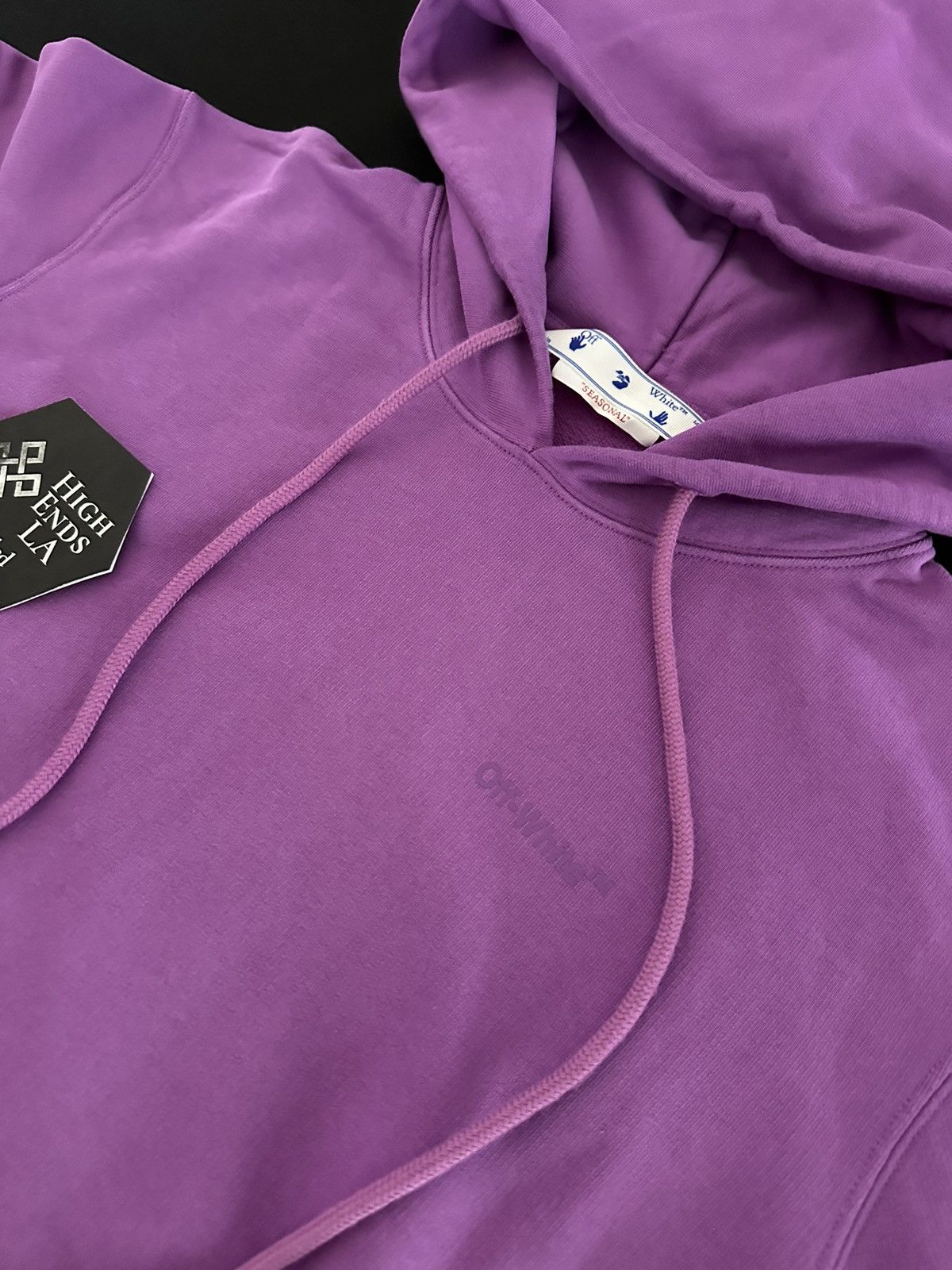 Off-White Off White Orchid Rubber Diagonal Hoodie Size US M / EU 48-50 / 2 - 3 Thumbnail