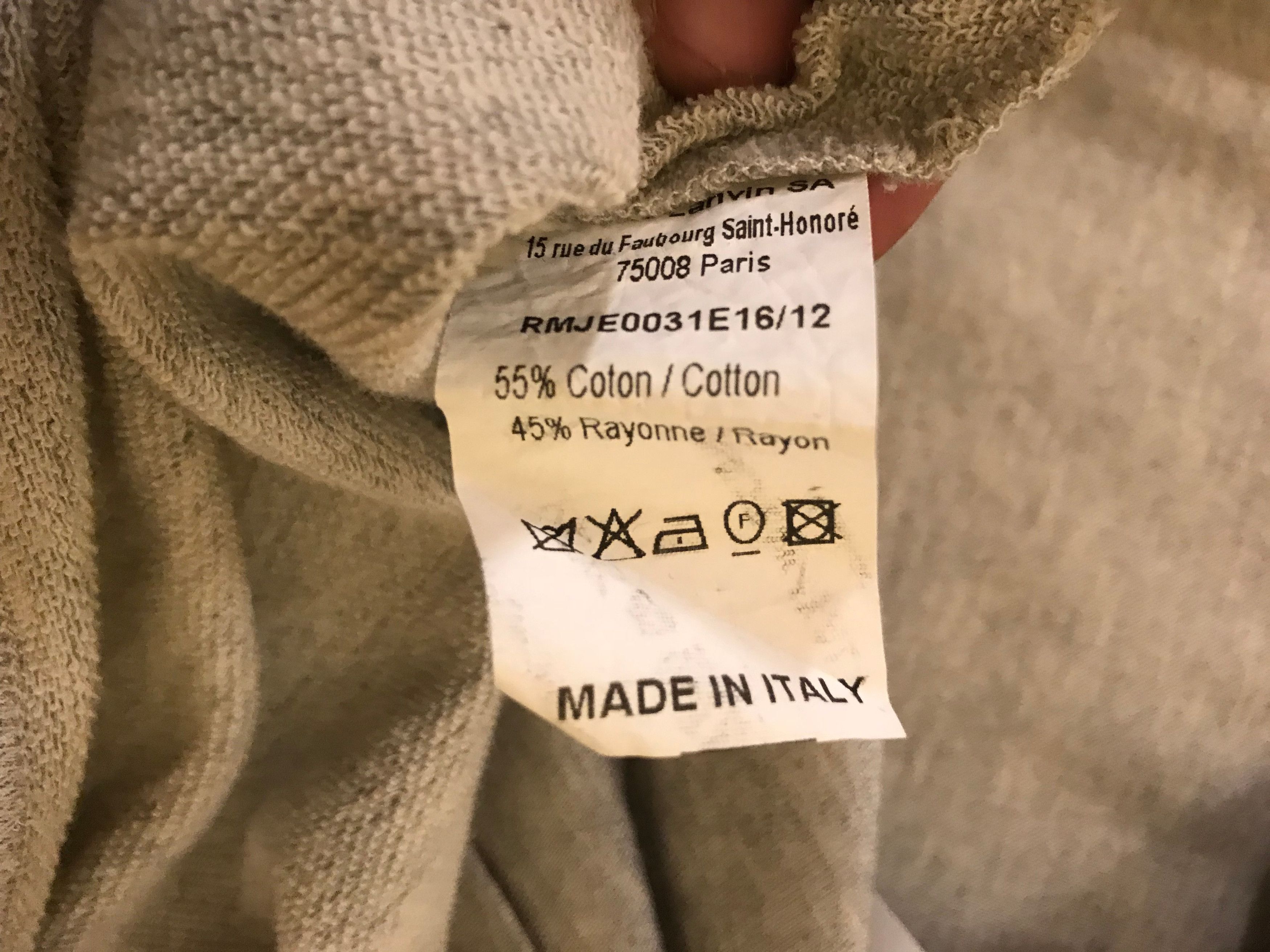 Lanvin S-M-L / Washed Fluid T Shirt Size US L / EU 52-54 / 3 - 4 Thumbnail