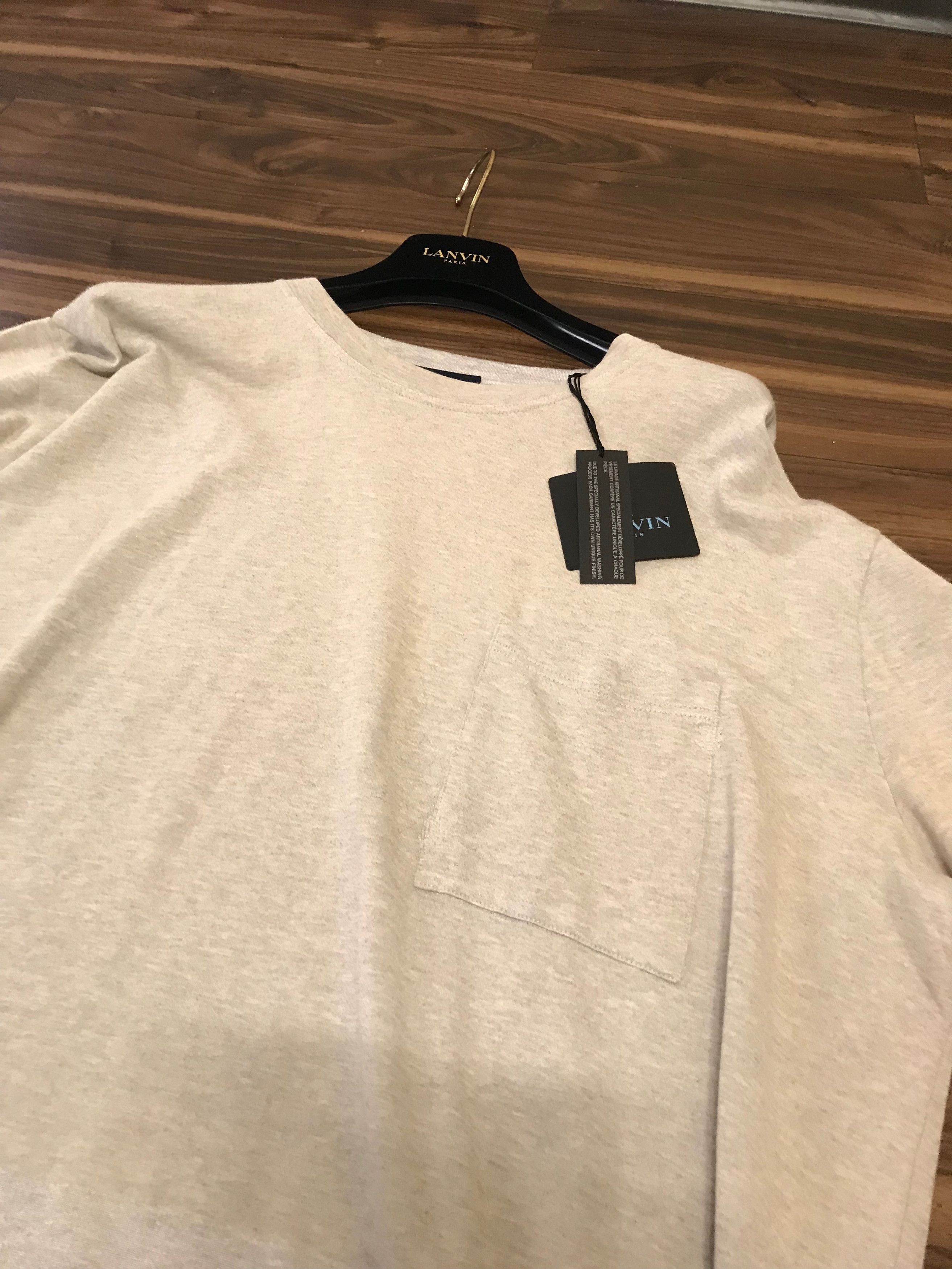 Lanvin S-M-L / Washed Fluid T Shirt Size US L / EU 52-54 / 3 - 3 Thumbnail