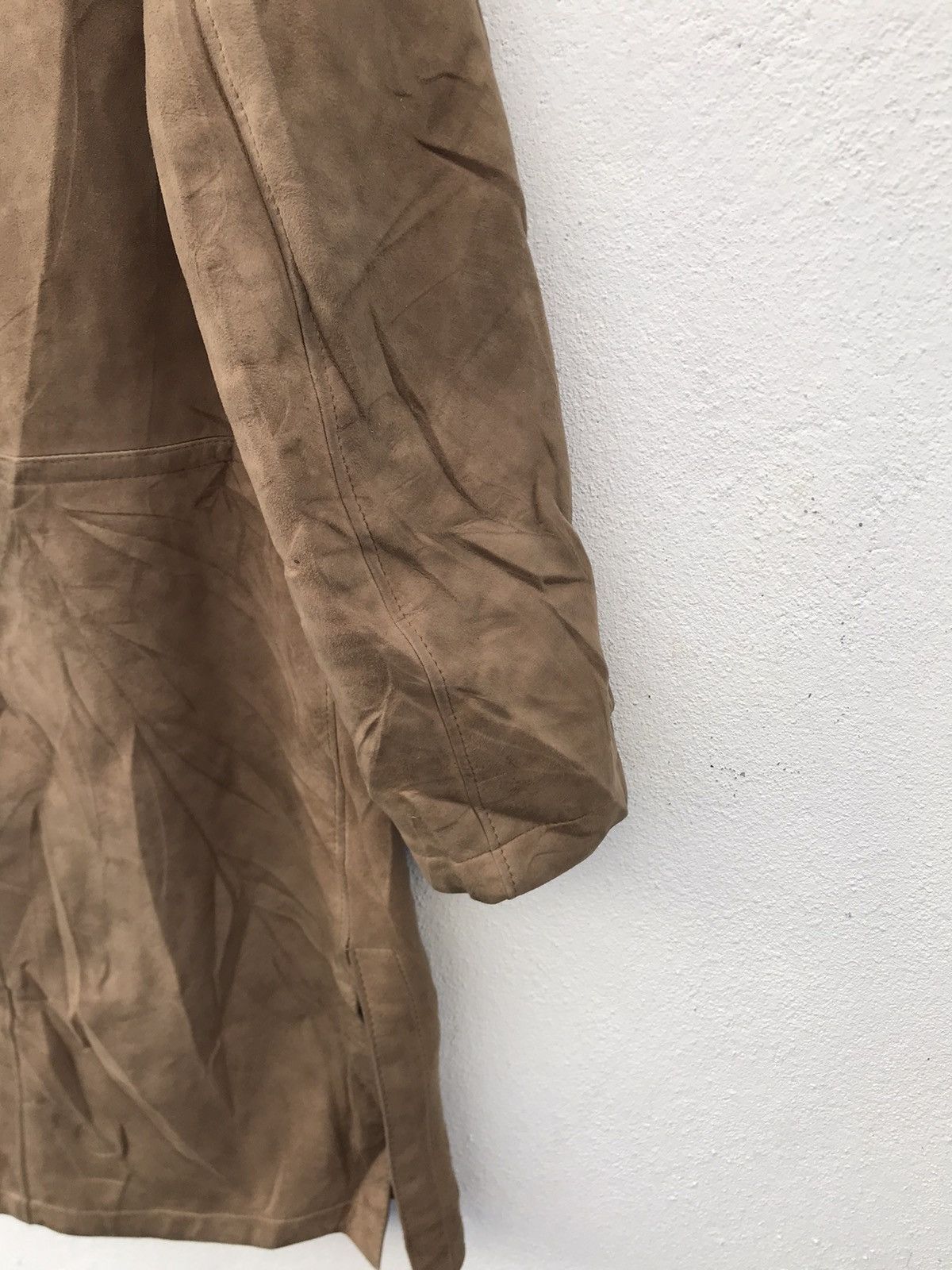 Designer Made In Spain Scarpins sherpa lining Trench Leather Jackets Size US L / EU 52-54 / 3 - 10 Thumbnail