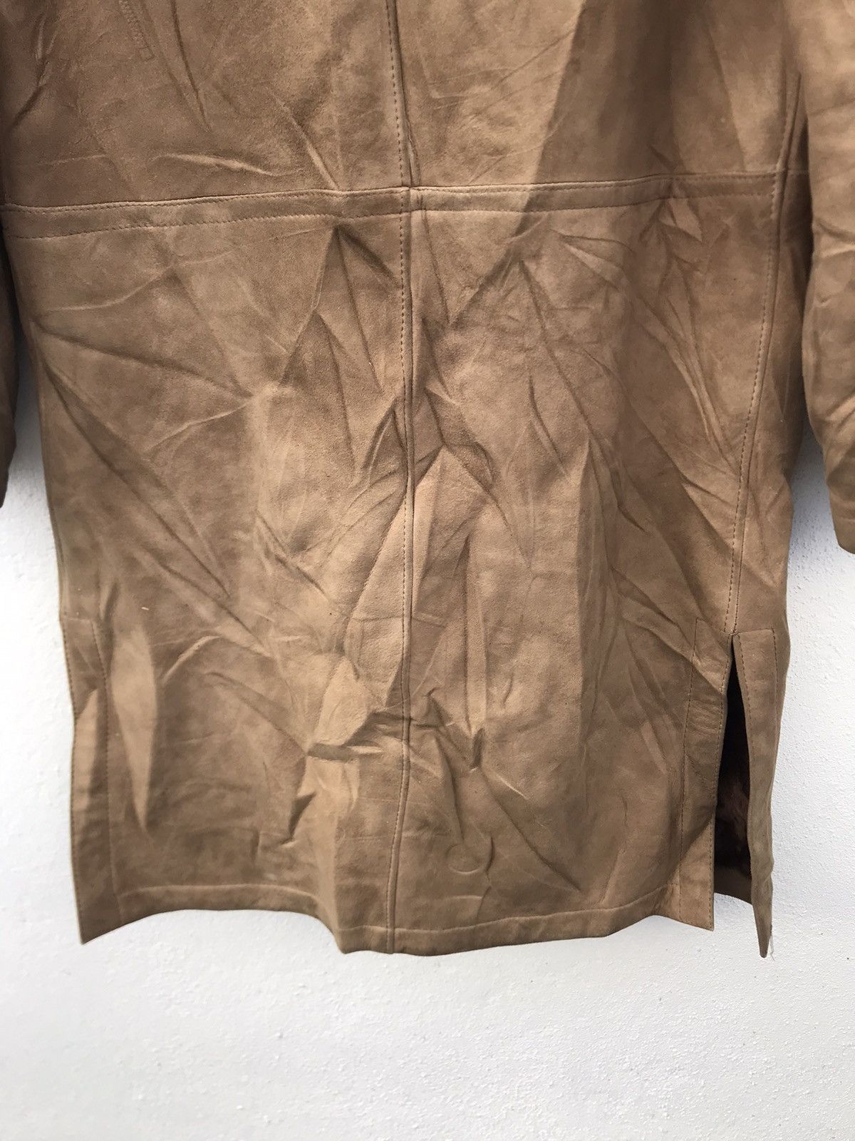 Designer Made In Spain Scarpins sherpa lining Trench Leather Jackets Size US L / EU 52-54 / 3 - 8 Thumbnail