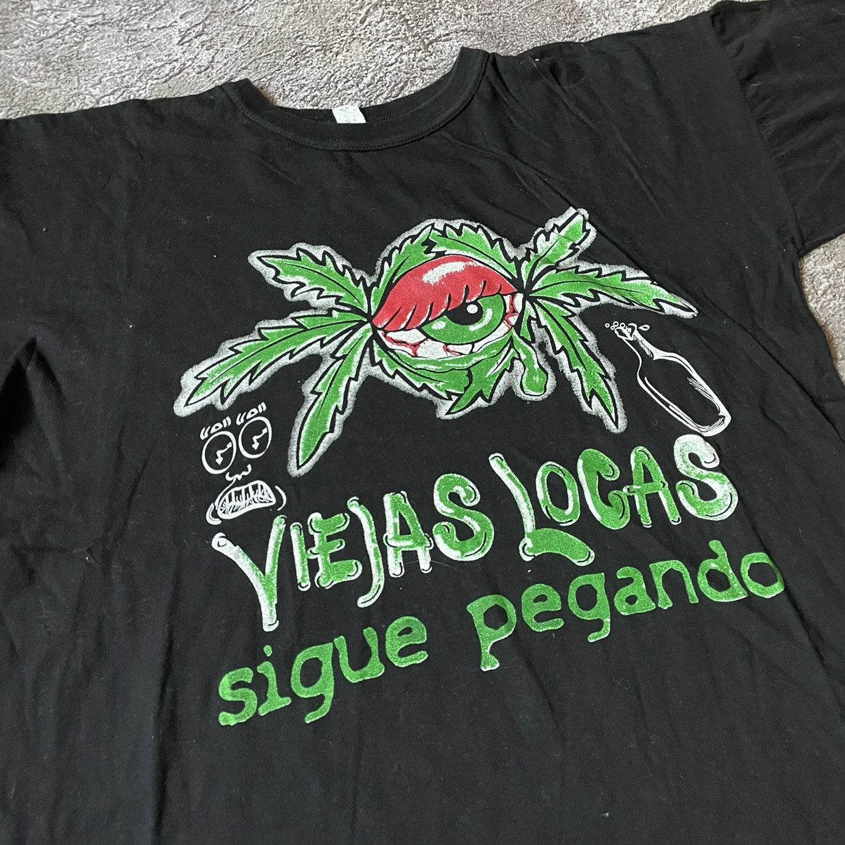 Band Tees Vintage Y2K ADULT “ HIGH EYE RED DRUGS WEED “ FUNNY Tee Size US M / EU 48-50 / 2 - 6 Thumbnail