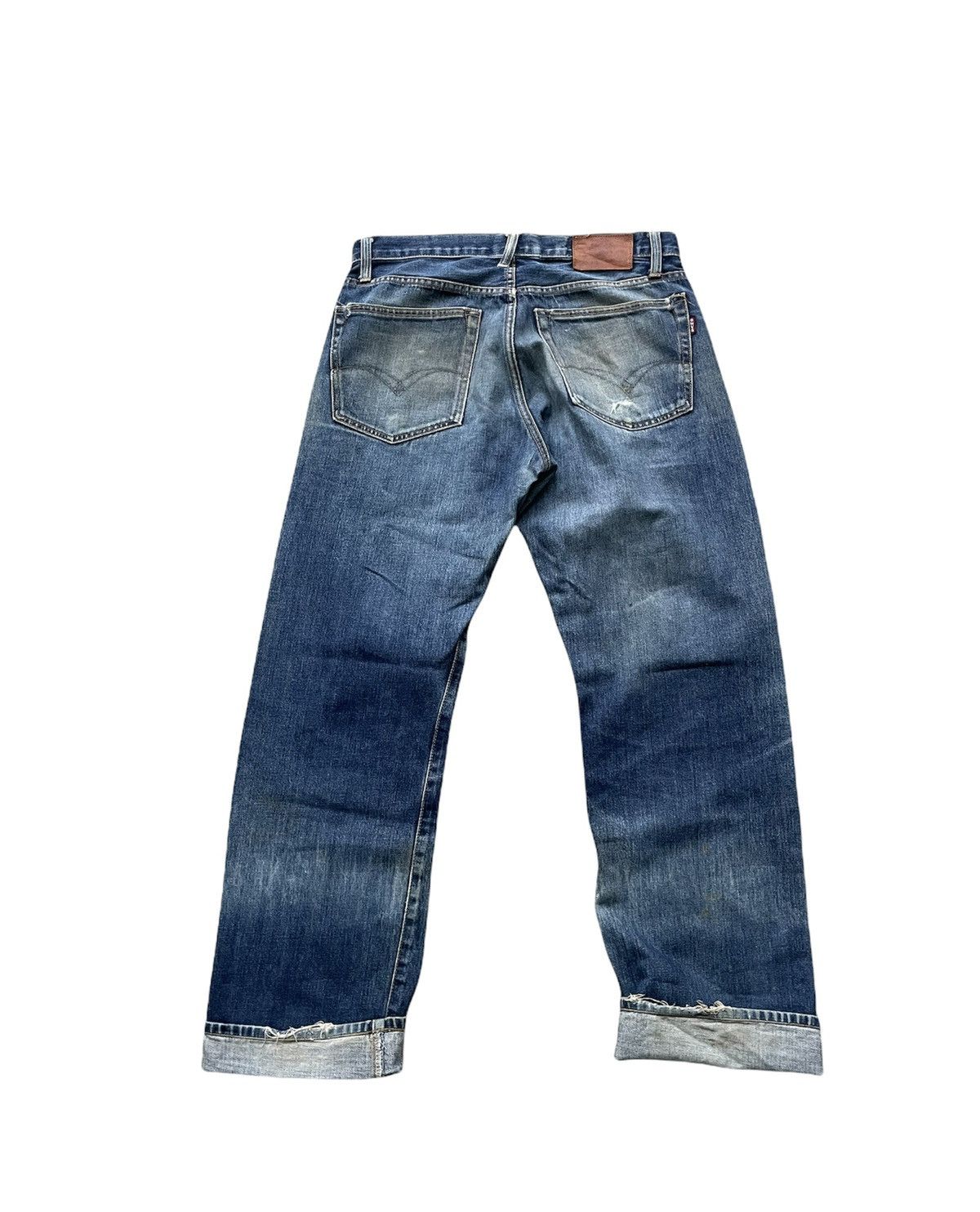 Japanese Brand Blue Way Vintage Selvedge Aging & Distressed Denim Size US 33 - 6 Thumbnail