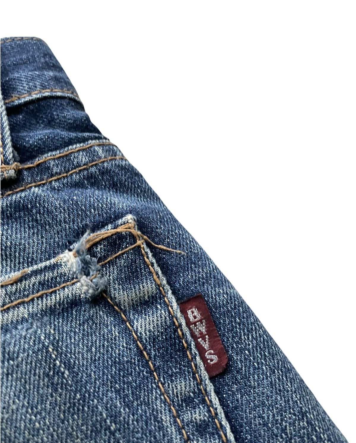 Japanese Brand Blue Way Vintage Selvedge Aging & Distressed Denim Size US 33 - 10 Thumbnail