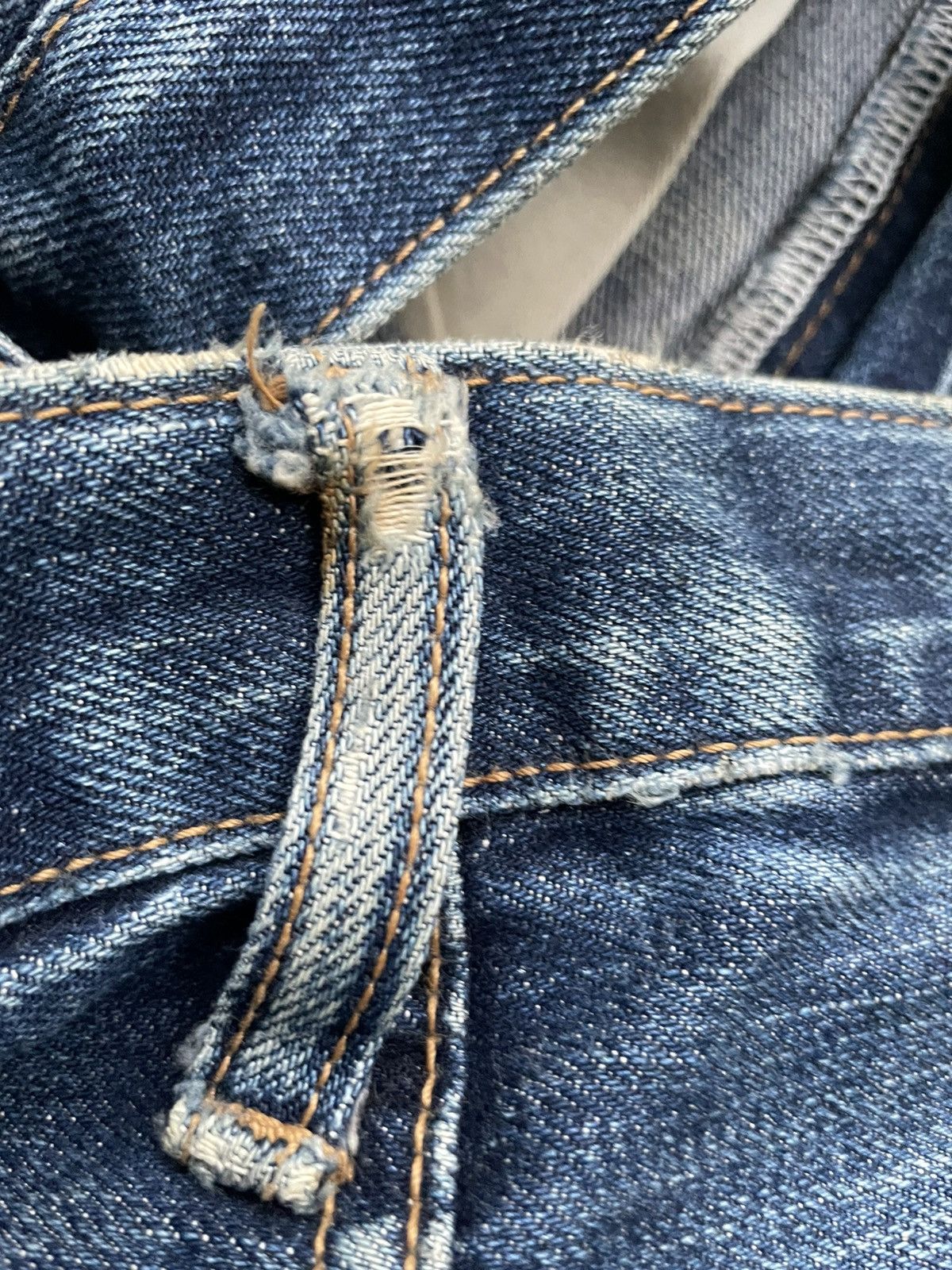 Japanese Brand Blue Way Vintage Selvedge Aging & Distressed Denim Size US 33 - 14 Thumbnail