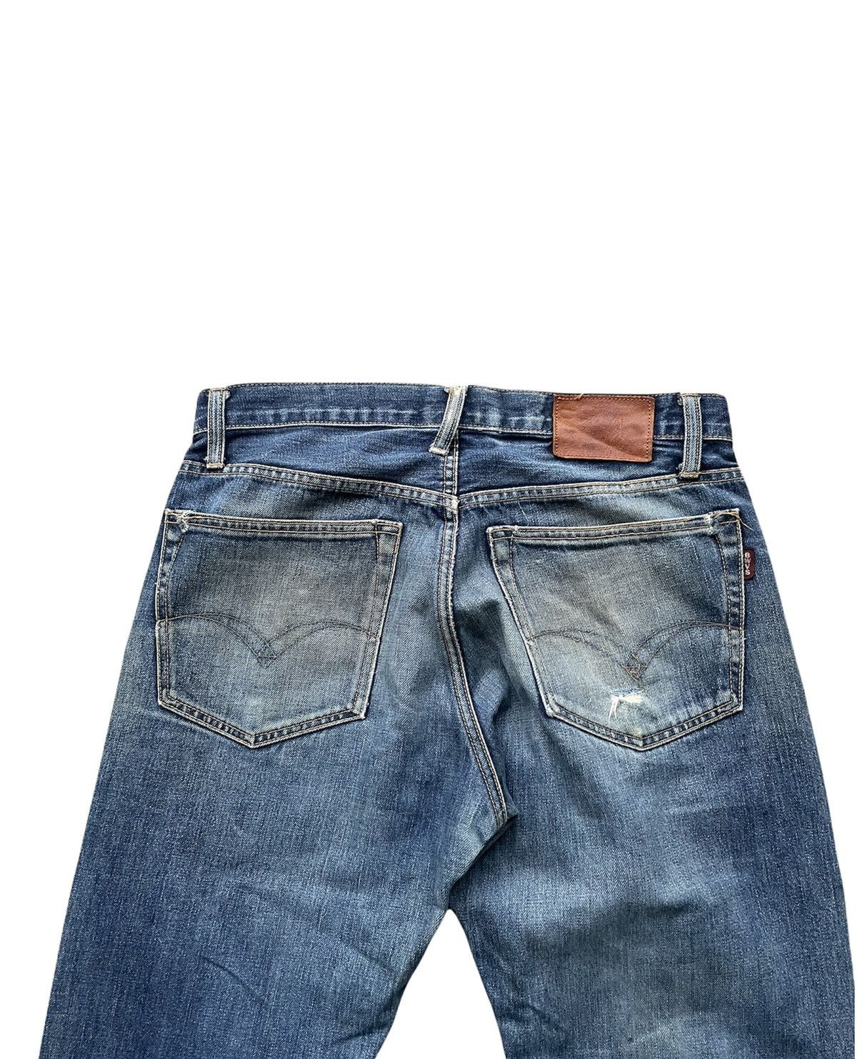 Japanese Brand Blue Way Vintage Selvedge Aging & Distressed Denim Size US 33 - 8 Thumbnail