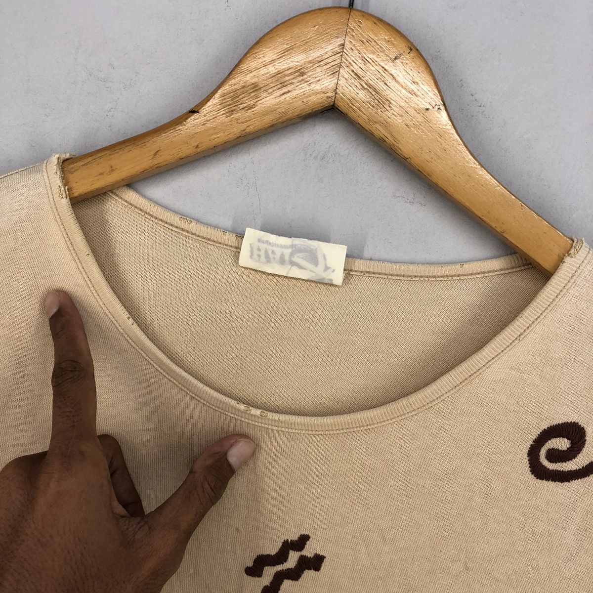 Designer × Hai Sporting Gear × Issey Miyake 🔥RARE VINTAGE HAI SPORTING GEAR ISSEY EMBROIDERY PATCH Size US M / EU 48-50 / 2 - 7 Thumbnail