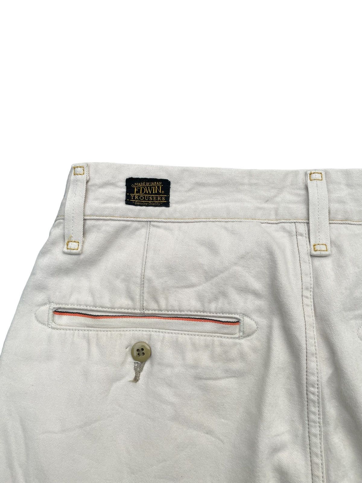Edwin × Japanese Brand × Vintage Vintage Edwin K505ZX Half Selvedge Chinos Size US 32 / EU 48 - 14 Thumbnail