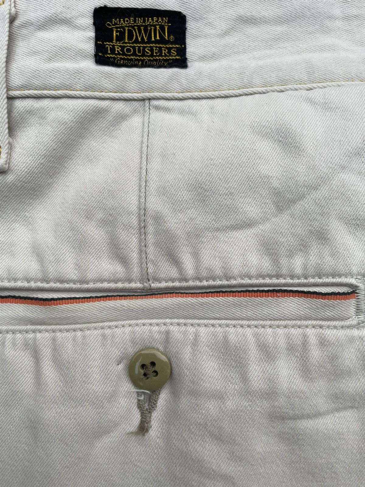 Edwin × Japanese Brand × Vintage Vintage Edwin K505ZX Half Selvedge Chinos Size US 32 / EU 48 - 17 Thumbnail