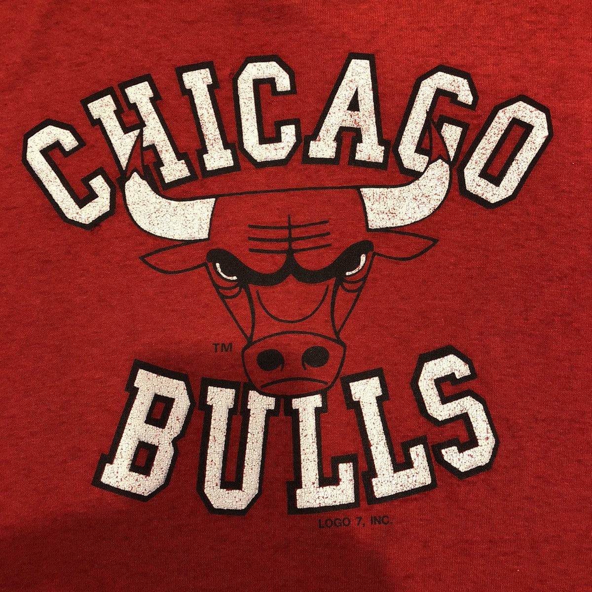 NBA Vintage 90s Chicago Bulls Logo 7 NBA Tee Size US L / EU 52-54 / 3 - 2 Thumbnail