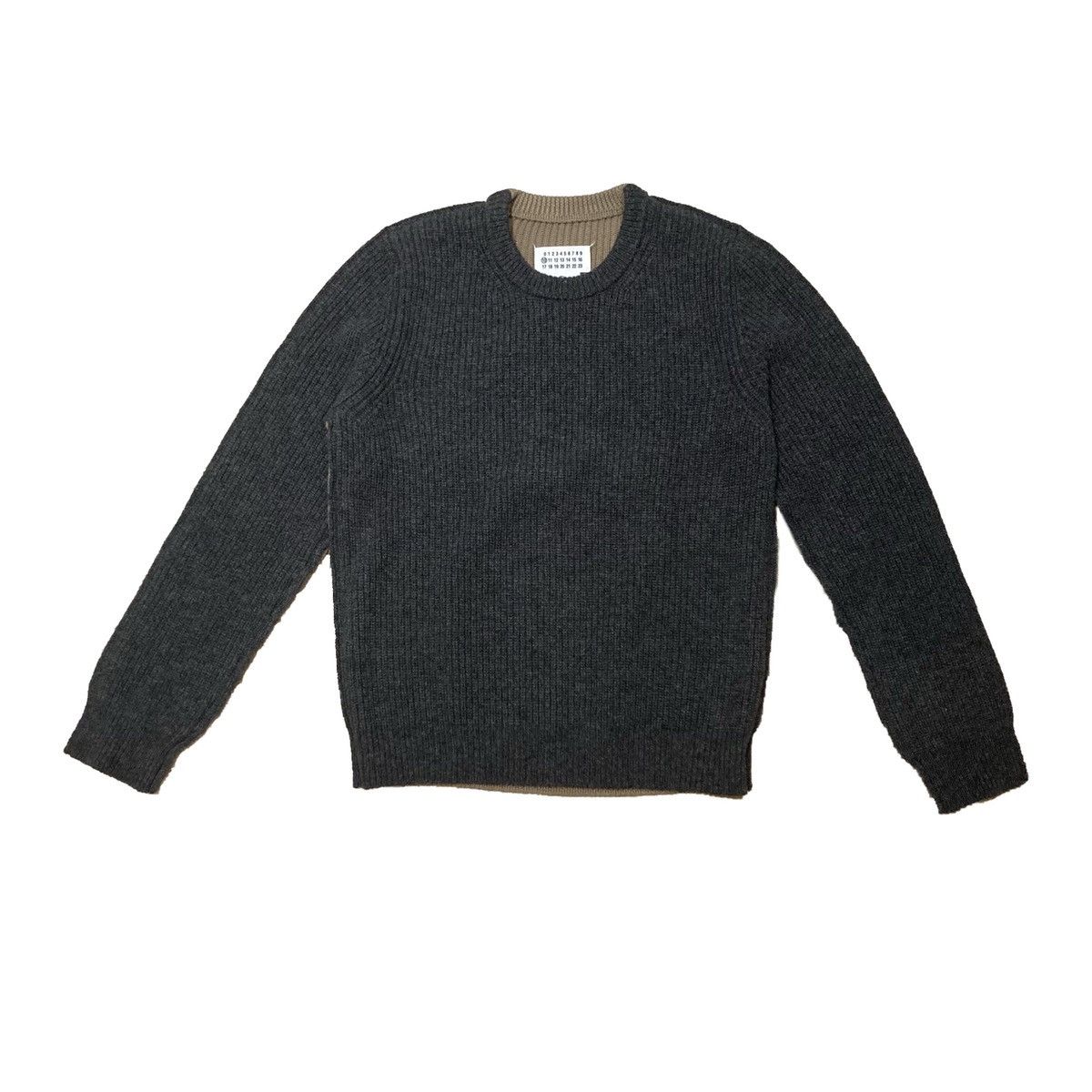 Maison Margiela New Maison Margiela Spliced Two Tone Wool Sweater Size Small Size US S / EU 44-46 / 1 - 3 Thumbnail