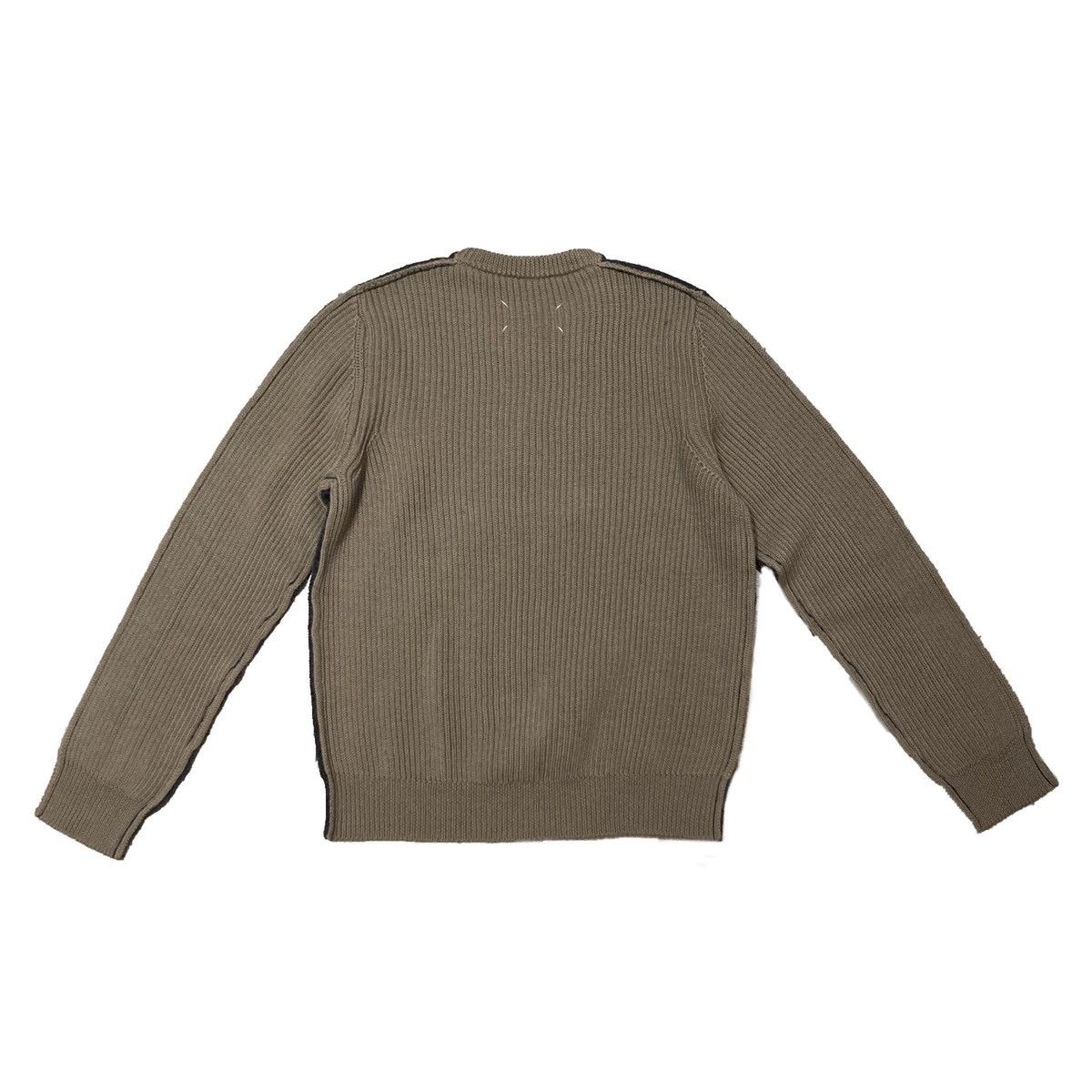 Maison Margiela New Maison Margiela Spliced Two Tone Wool Sweater Size Small Size US S / EU 44-46 / 1 - 4 Thumbnail