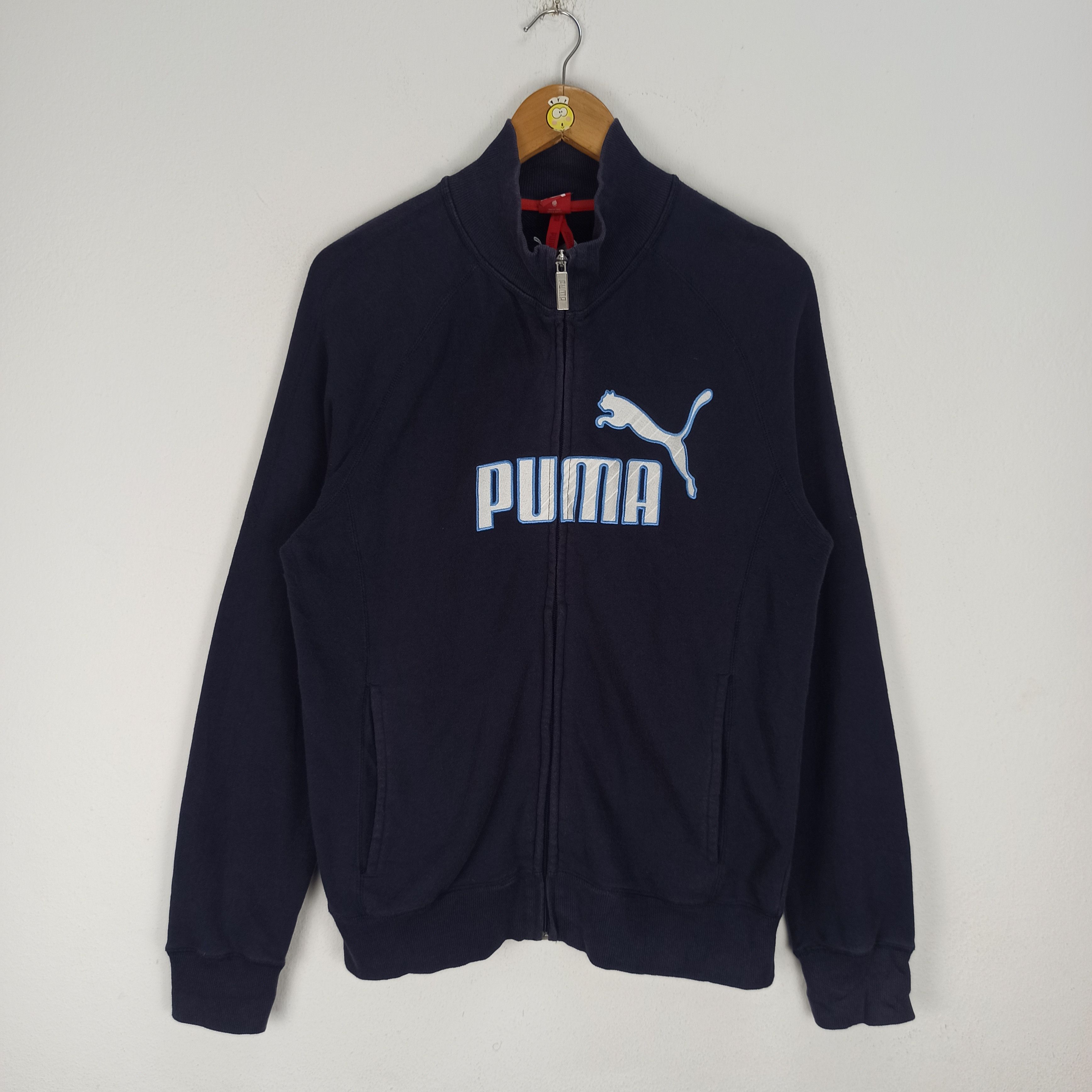 Puma Vintage Puma Sport Sweater Zipper Big Logo Size US M / EU 48-50 / 2 - 1 Thumbnail