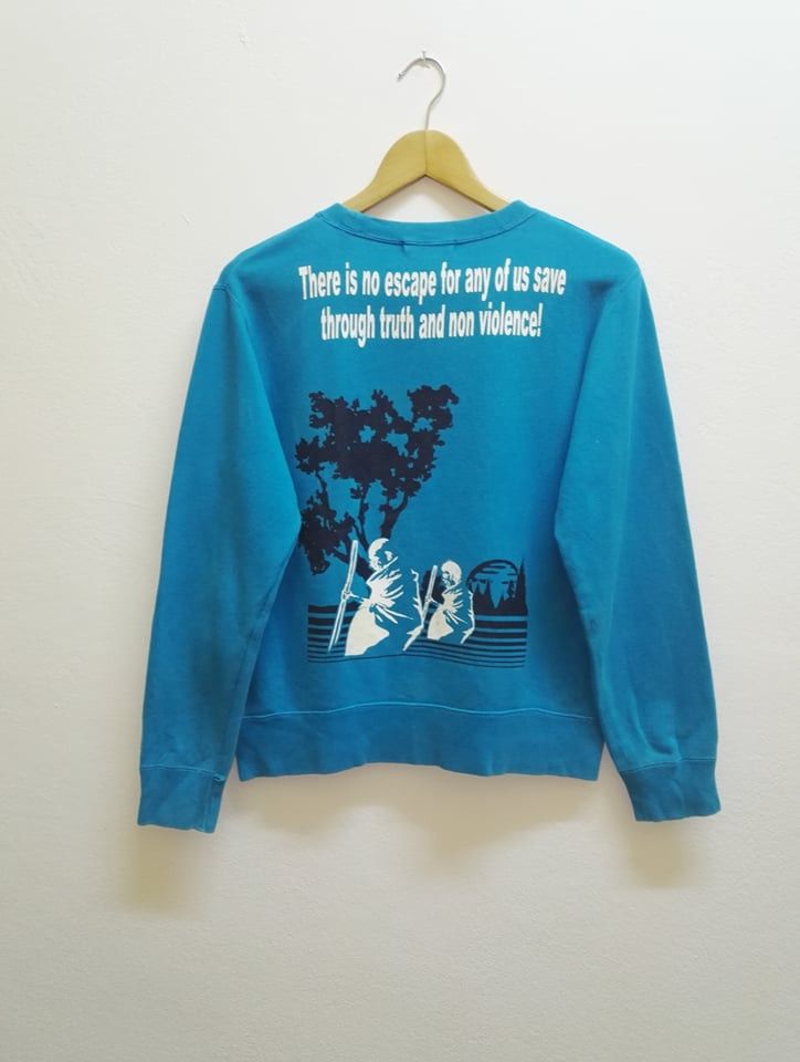 Japanese Brand Super lover sweatshirt " NON VOILENCE" (code 15) Size US S / EU 44-46 / 1 - 1 Thumbnail