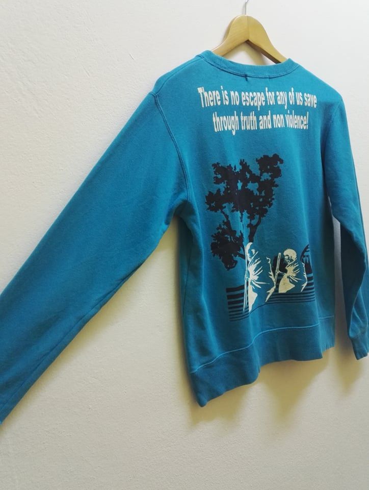 Japanese Brand Super lover sweatshirt " NON VOILENCE" (code 15) Size US S / EU 44-46 / 1 - 5 Thumbnail