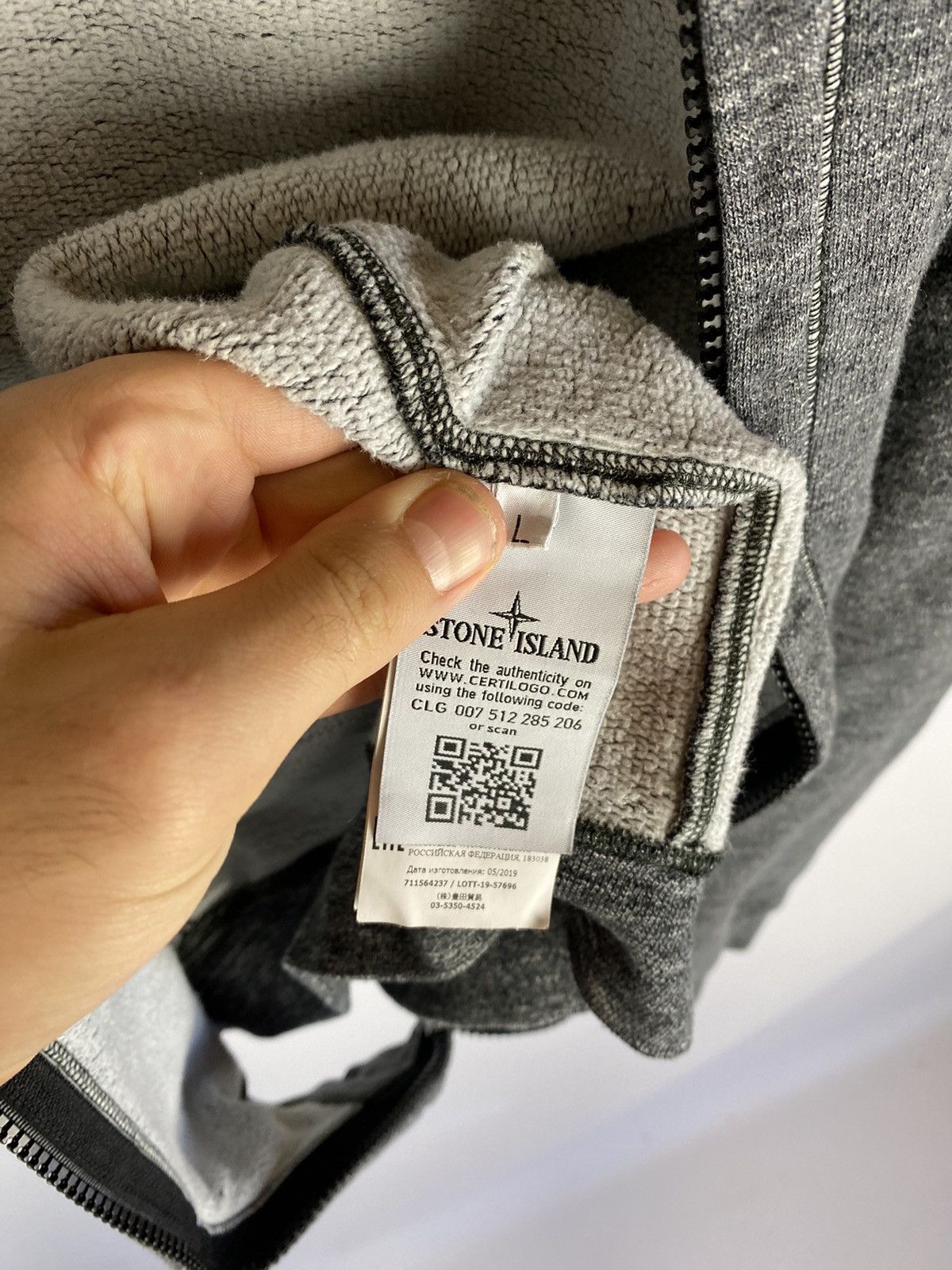 Stone Island Stone Island Zip Up Hoodie Size US L / EU 52-54 / 3 - 5 Thumbnail