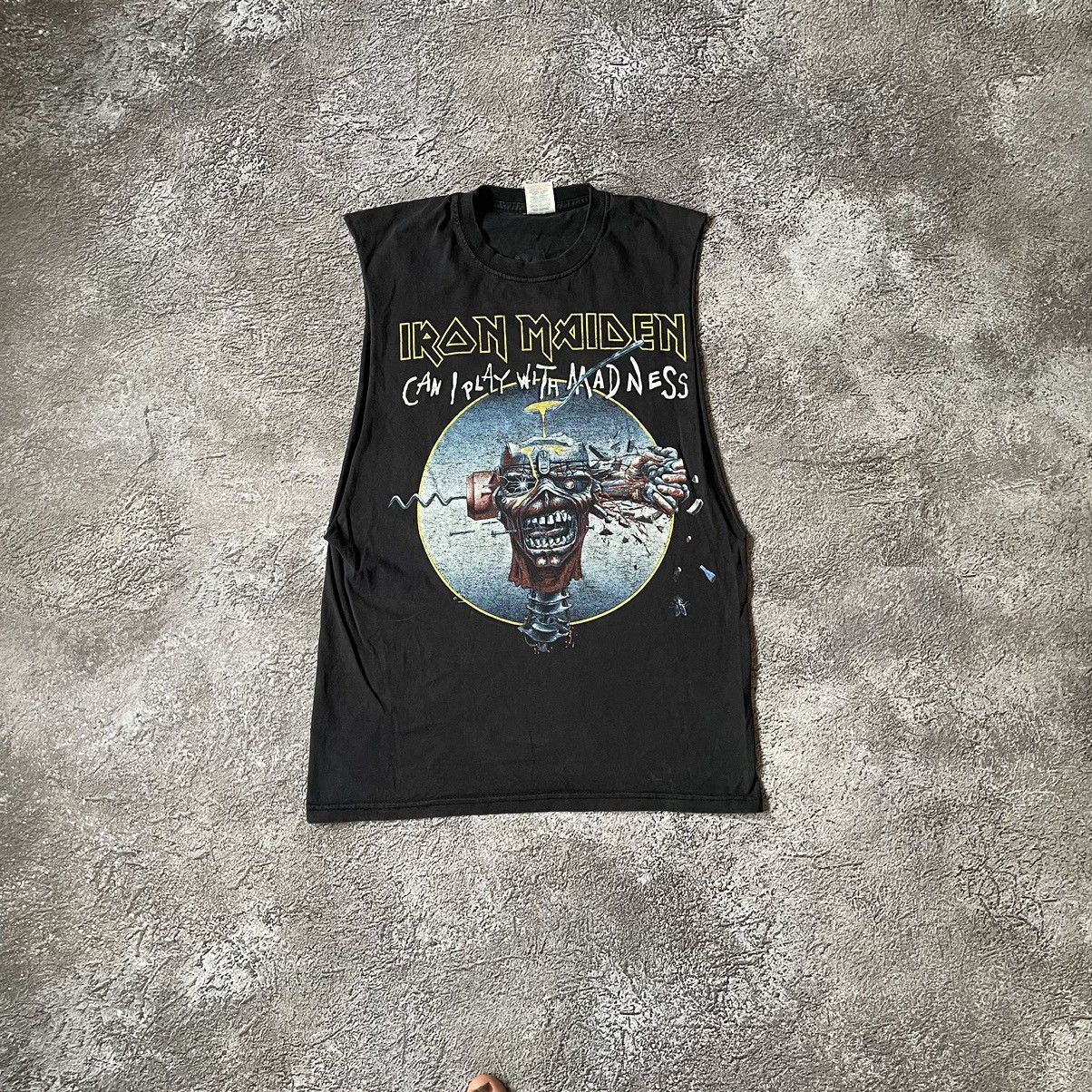 Vintage Vintage Y2K Iron Maiden Band Tee Graphic Black Faded Grail M Size US M / EU 48-50 / 2 - 2 Thumbnail