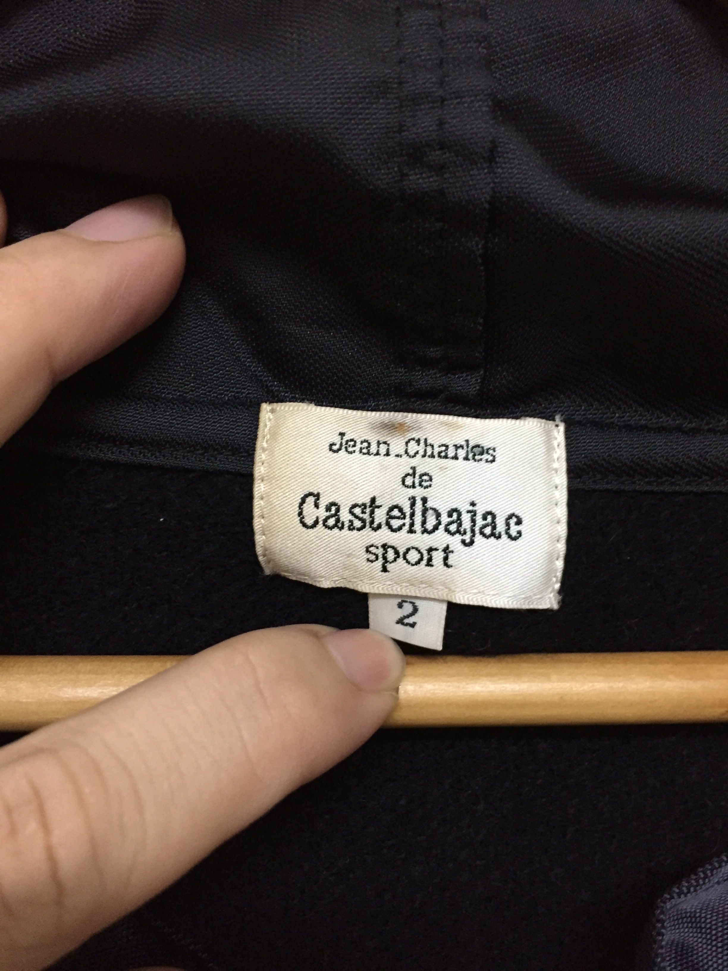 Jean Charles De Castelbajac Wool knit body nylon sleeve drawstring hockey hoodie Size US M / EU 48-50 / 2 - 11 Thumbnail