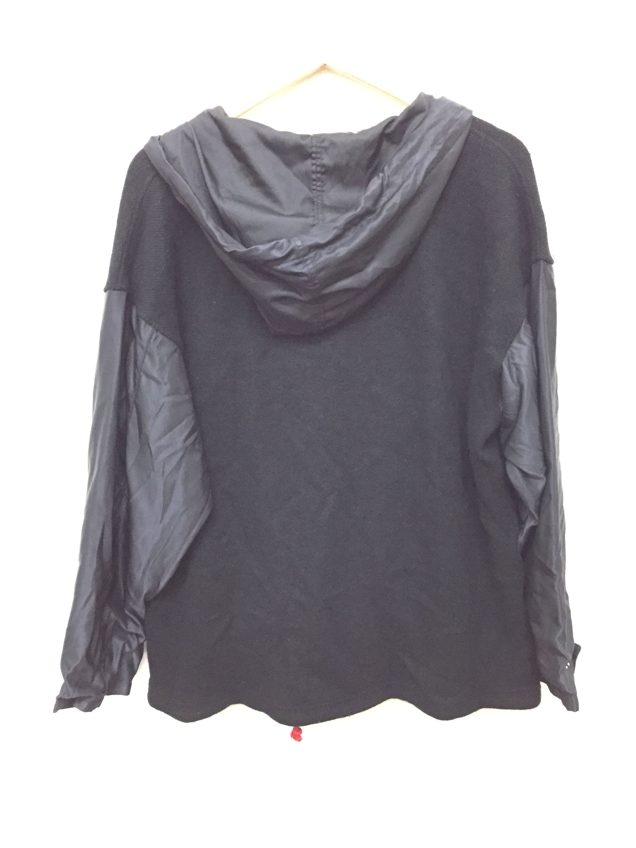 Jean Charles De Castelbajac Wool knit body nylon sleeve drawstring hockey hoodie Size US M / EU 48-50 / 2 - 10 Thumbnail