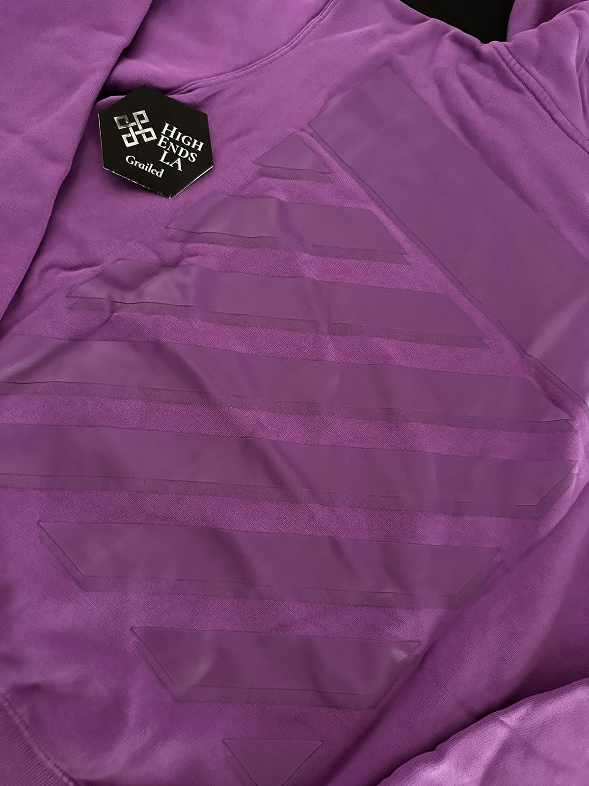 Off-White Off White Orchid Rubber Diagonal Hoodie Size US M / EU 48-50 / 2 - 2 Thumbnail