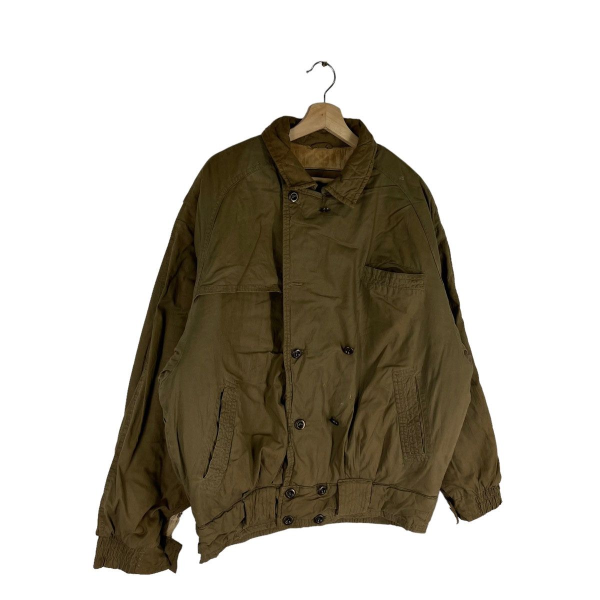 Vintage VINTAGE BOMBER JACKET HOUSTON BIG LOGO MILITARY PARACHUTE Size US M / EU 48-50 / 2 - 2 Thumbnail