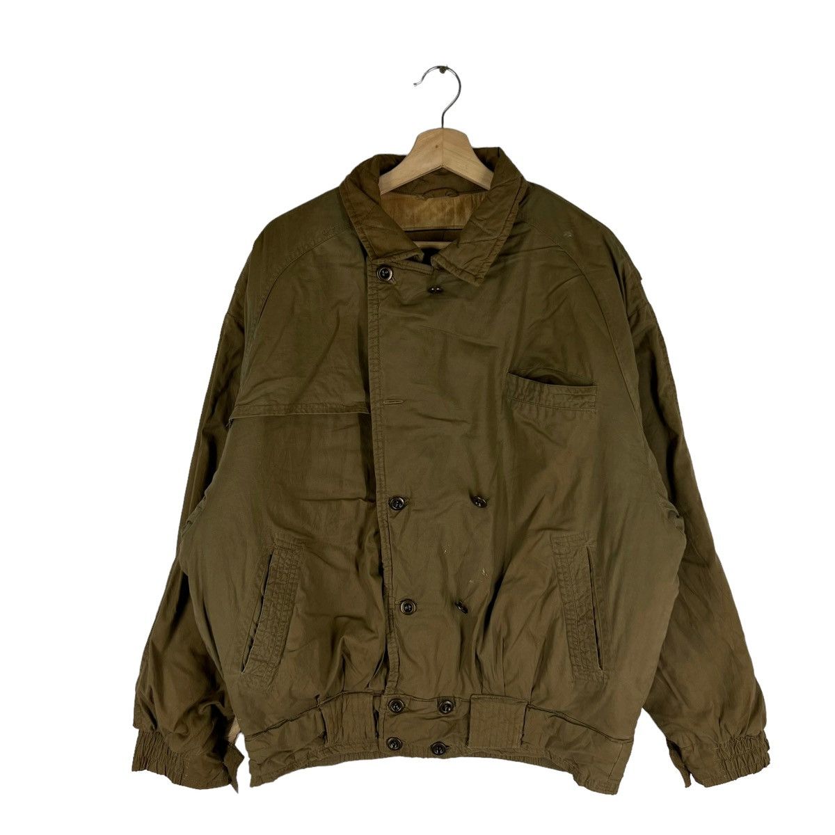 Vintage VINTAGE BOMBER JACKET HOUSTON BIG LOGO MILITARY PARACHUTE Size US M / EU 48-50 / 2 - 1 Thumbnail