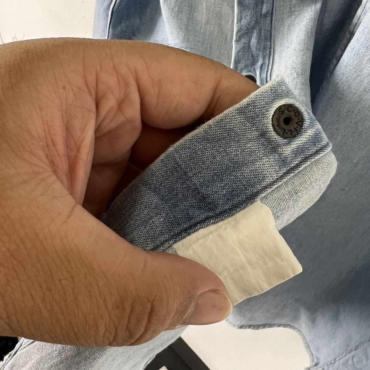 Levi's TRUE VINTAGE LEVIS BLUE SHIRTS DISTRESSED DESIGN BUTTONSTONE Size US M / EU 48-50 / 2 - 12 Thumbnail