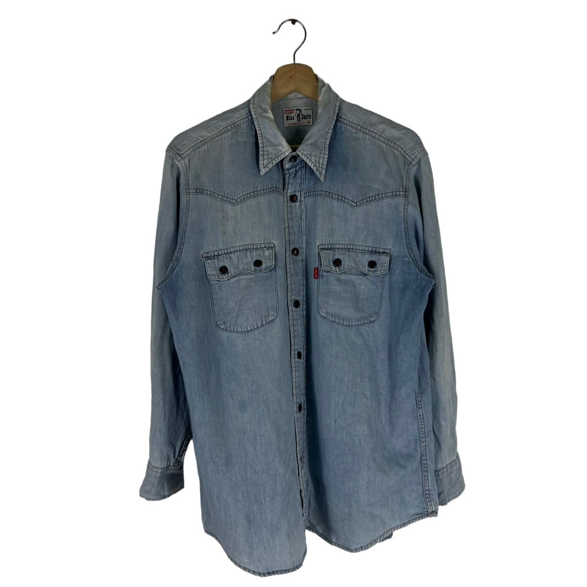 Levi's TRUE VINTAGE LEVIS BLUE SHIRTS DISTRESSED DESIGN BUTTONSTONE Size US M / EU 48-50 / 2 - 1 Thumbnail