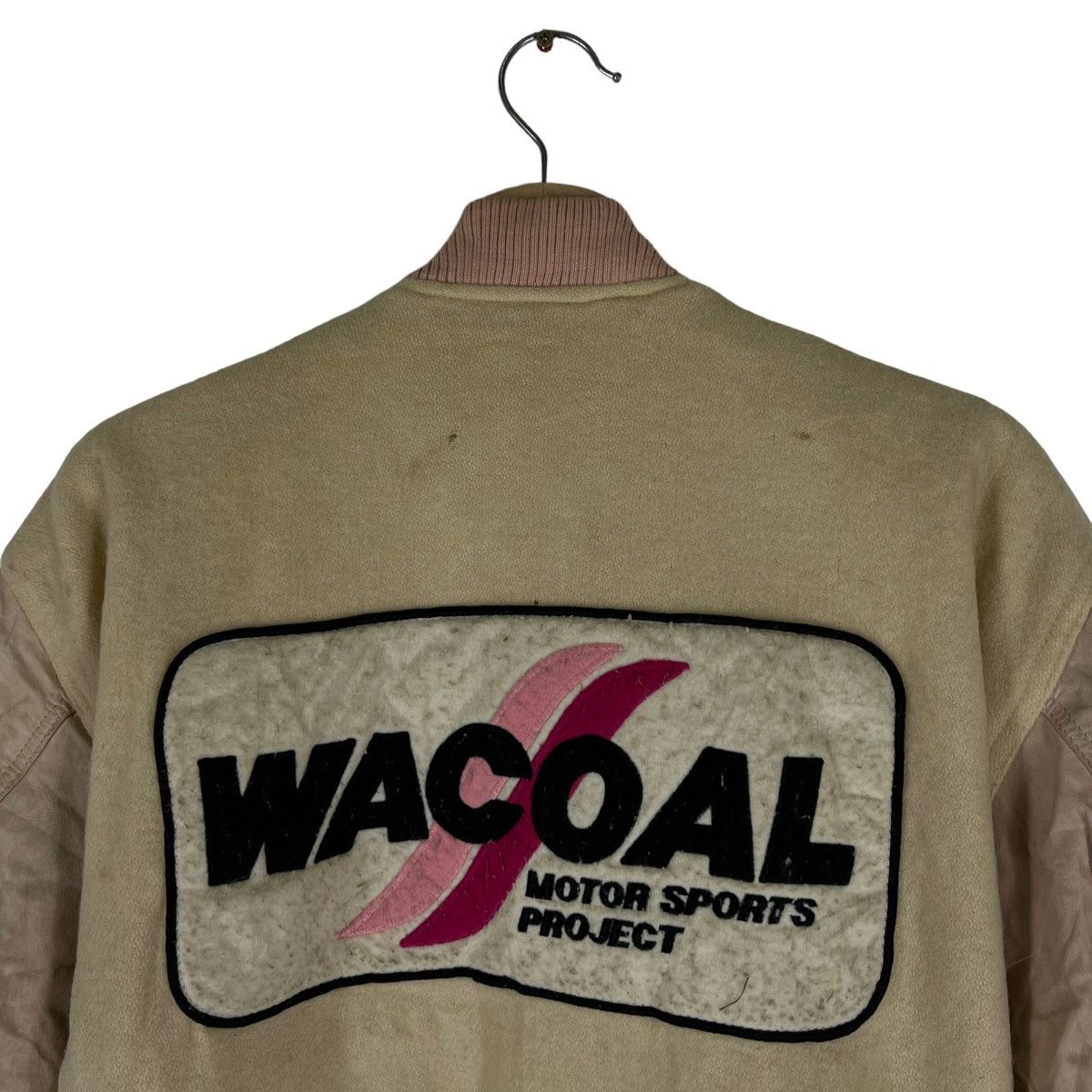 Japanese Brand VINTAGE VARSITY JACKET BIG LOGO WACOAL MOTOR SPORTS PROJECT Size US M / EU 48-50 / 2 - 9 Thumbnail